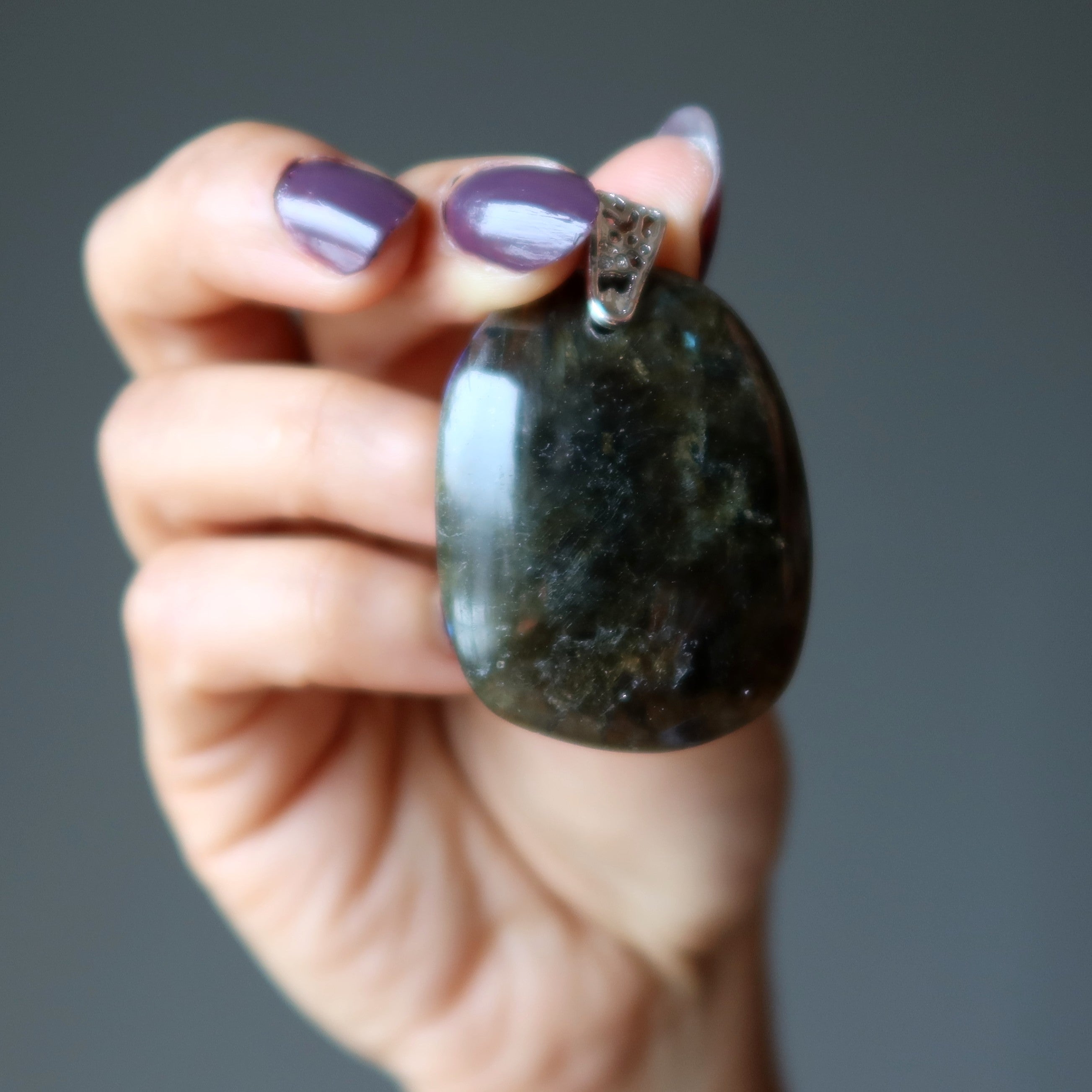 Pendentif Labradorite Terre à Terre Magie Lunaire Argent