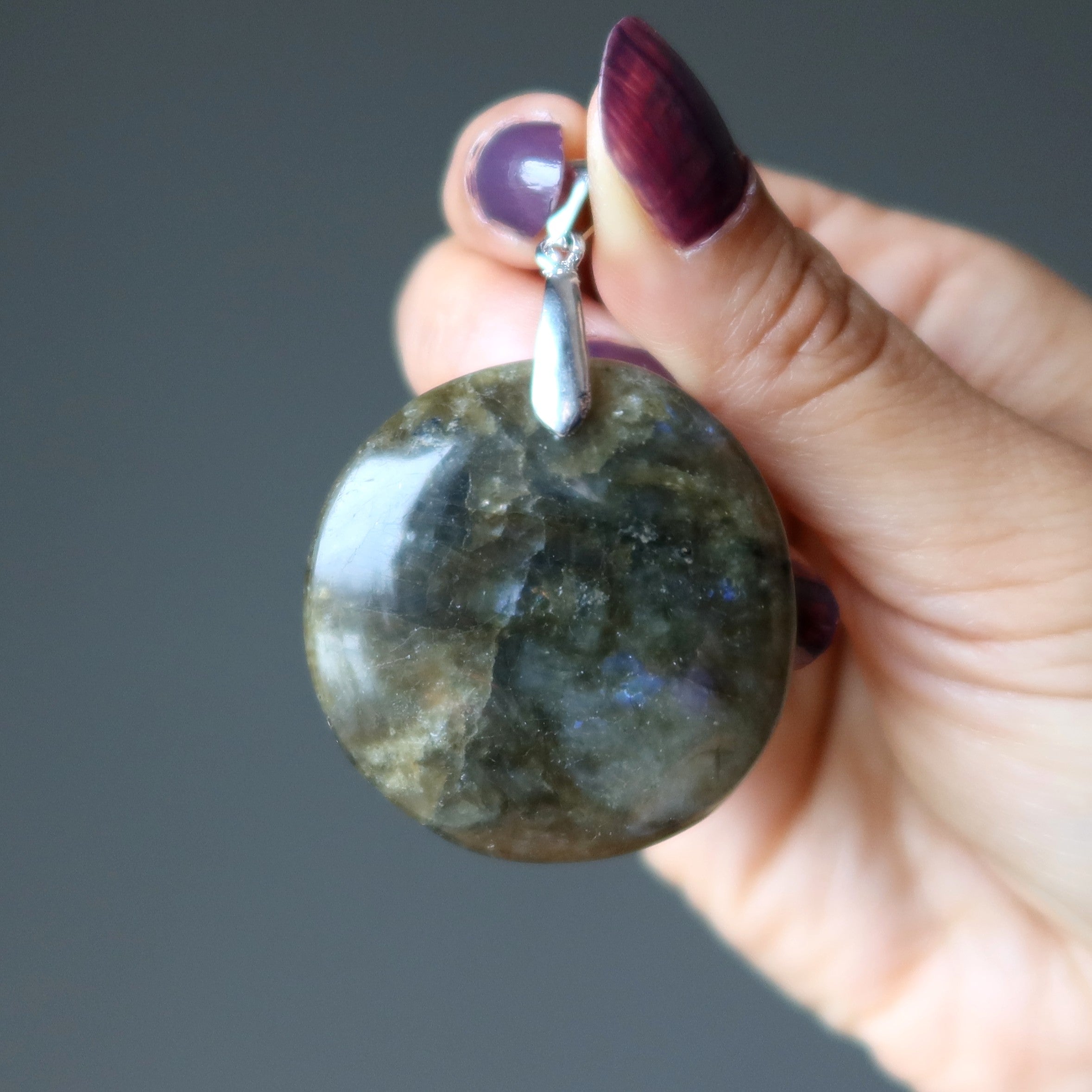 Labradorite Pendant Fearless Magic Gem Silver