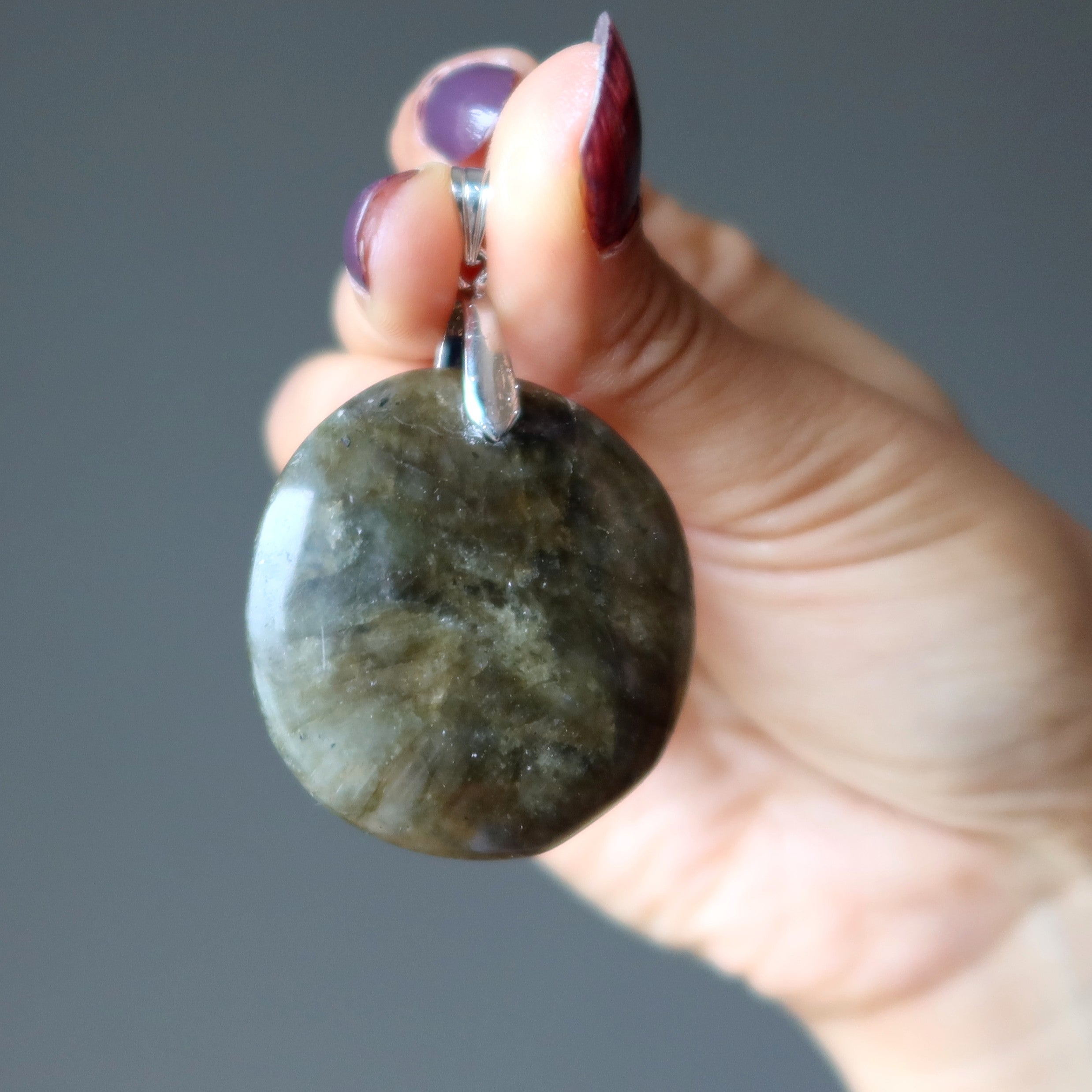 Labradorite Pendant Fearless Magic Gem Silver