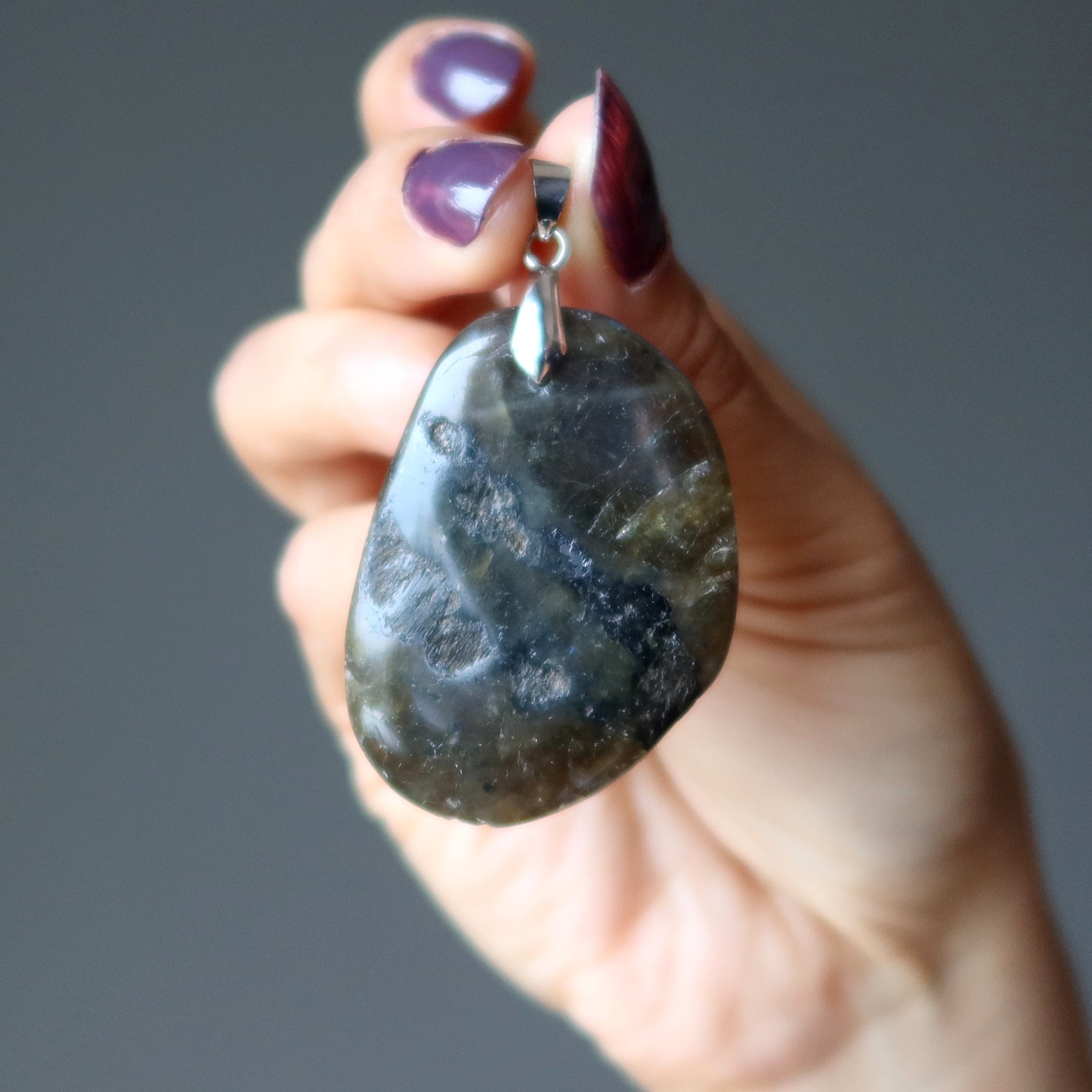 Labradorite Pendant Fearless Magic Gem Silver