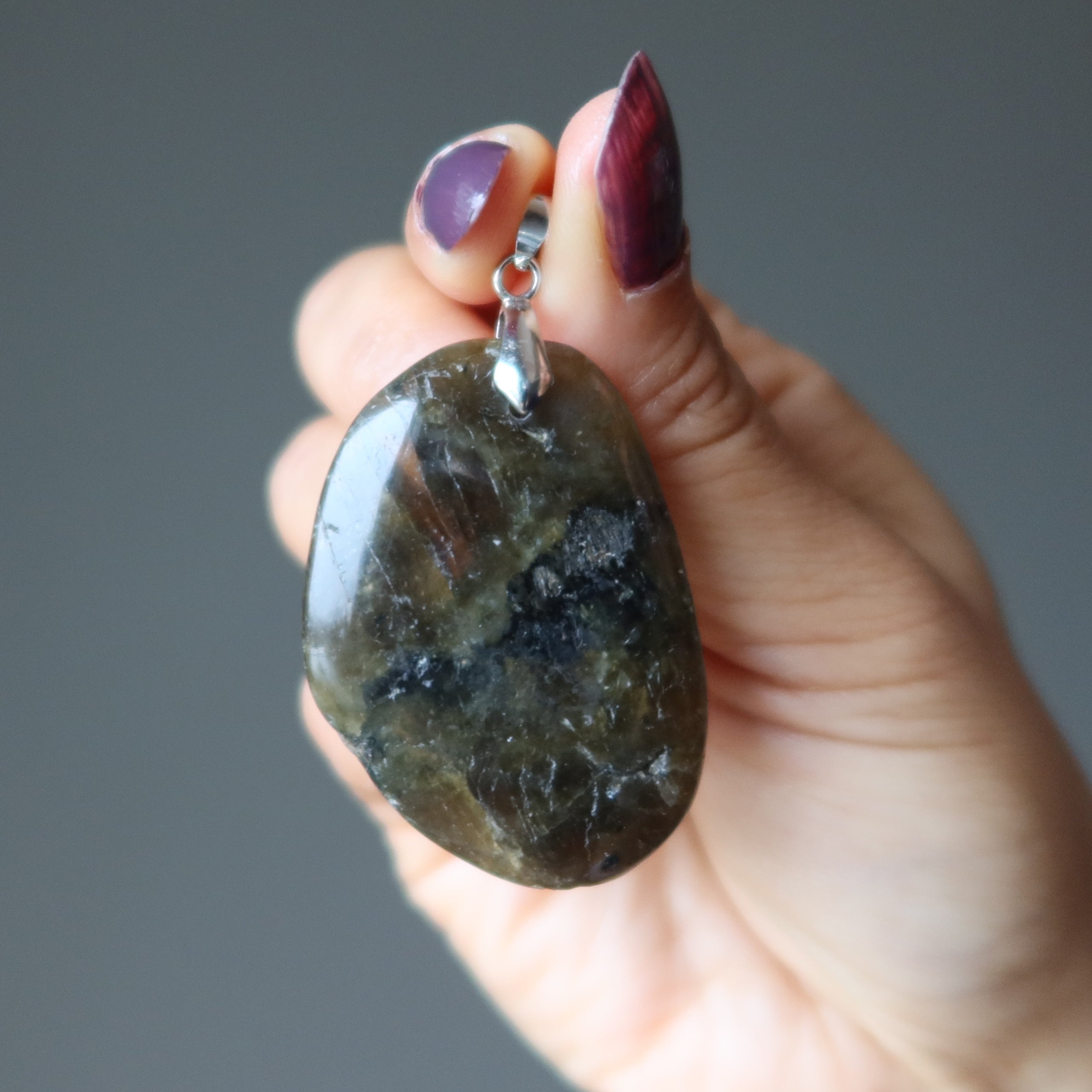 Labradorite Pendant Fearless Magic Gem Silver