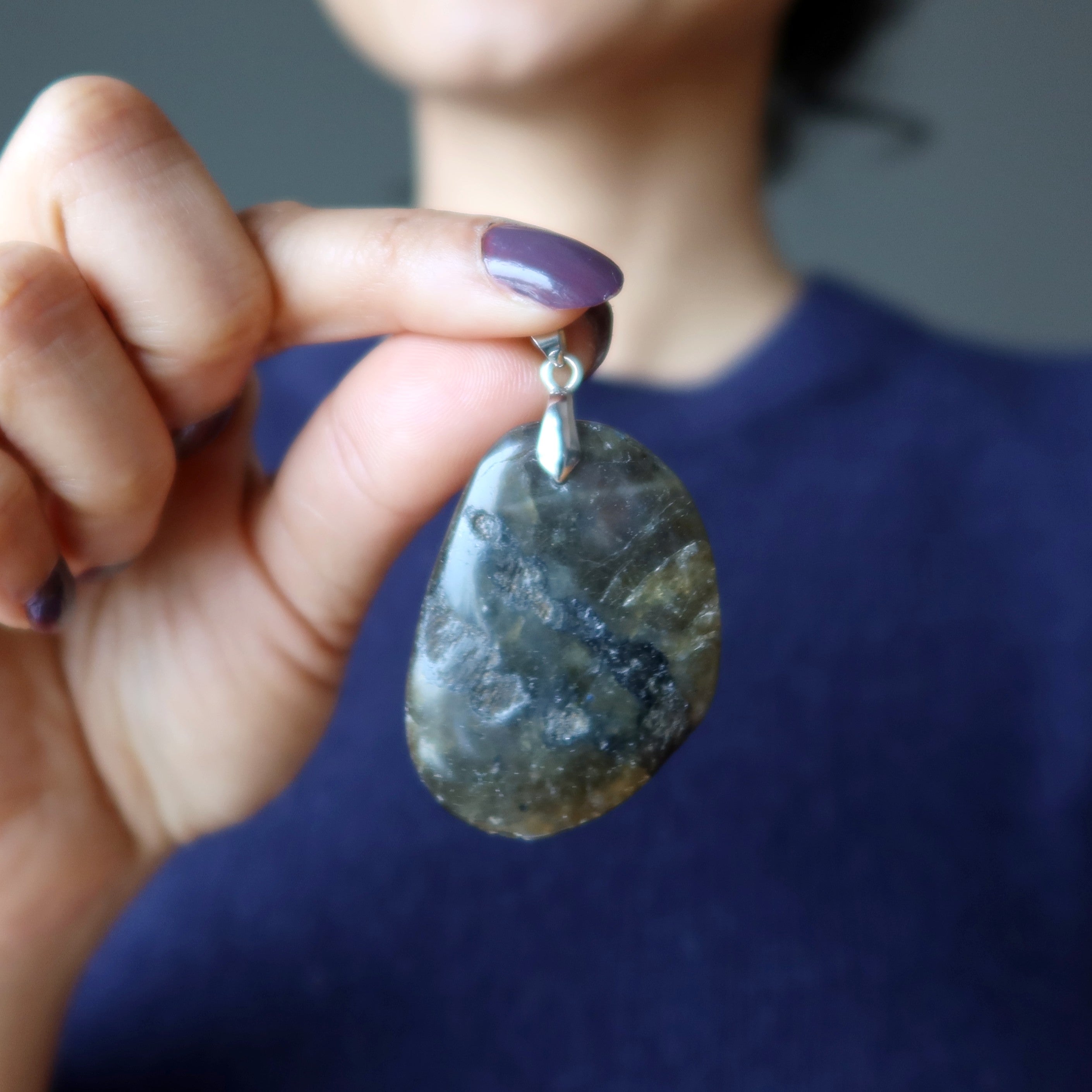 Labradorite Pendant Fearless Magic Gem Silver