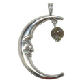 Pendentif Labradorite Divinité Nouvelle Lune Argent Sterling