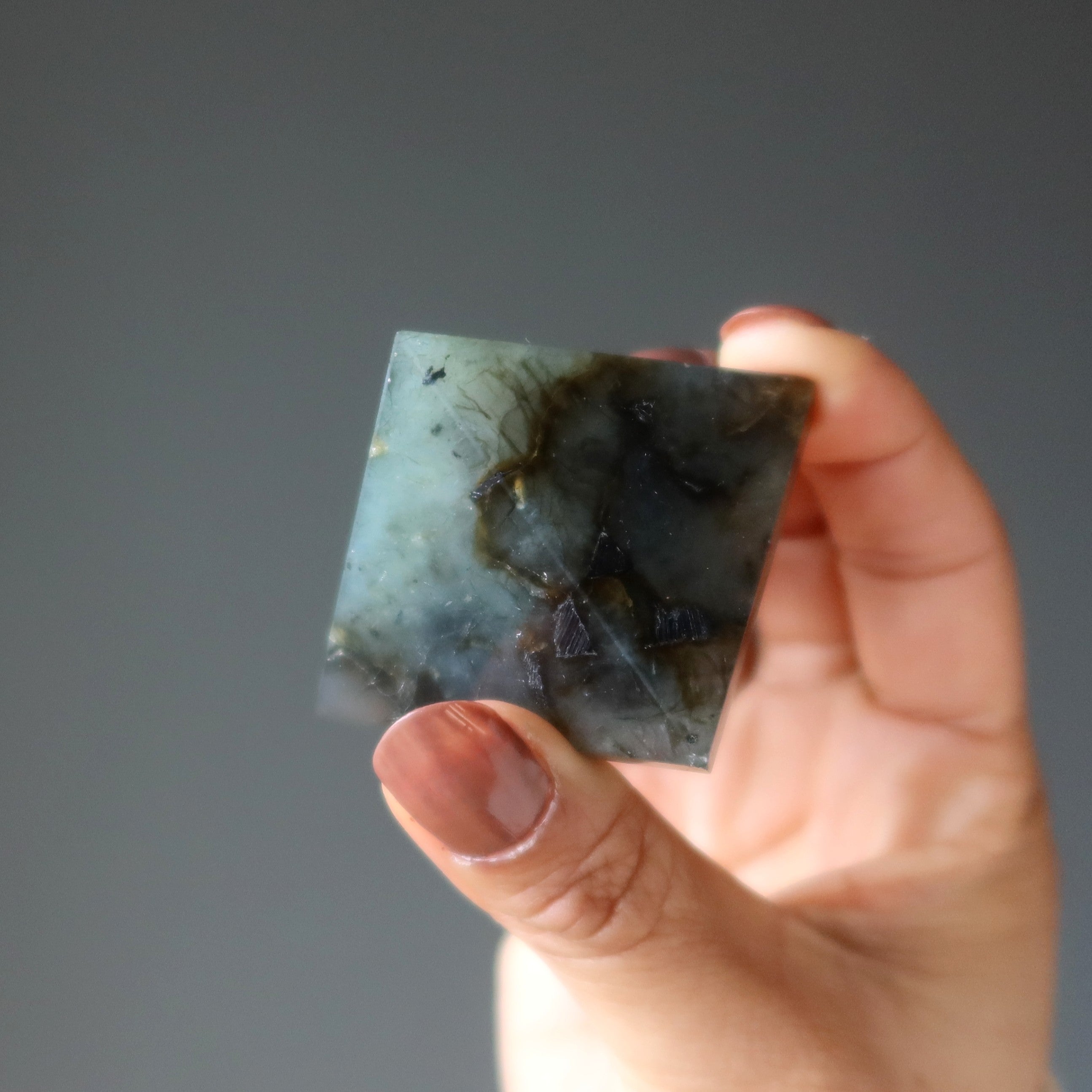 Labradorite Pyramid Crystal Rugged Protection