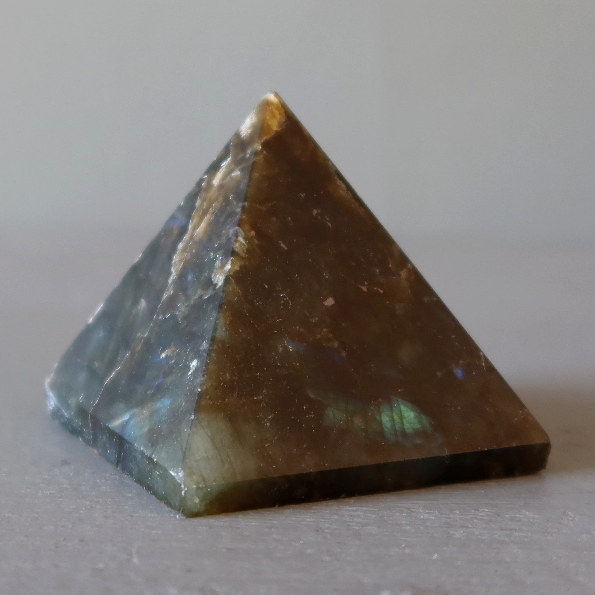 Labradorite Pyramid Crystal Rugged Protection