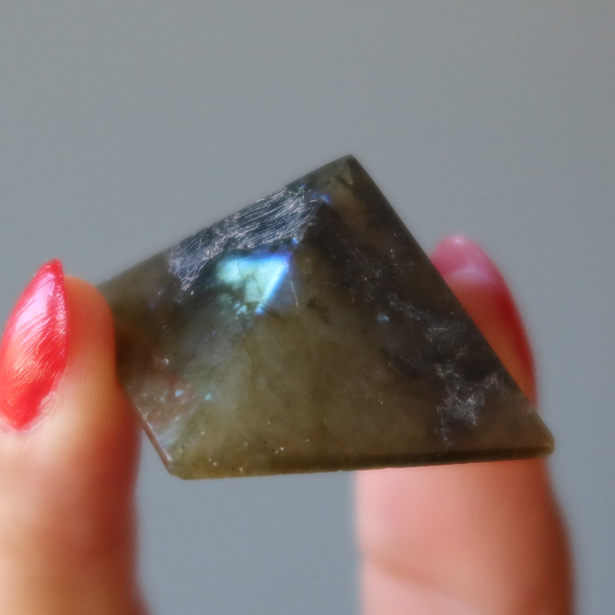 Labradorite Pyramid Crystal Rugged Protection