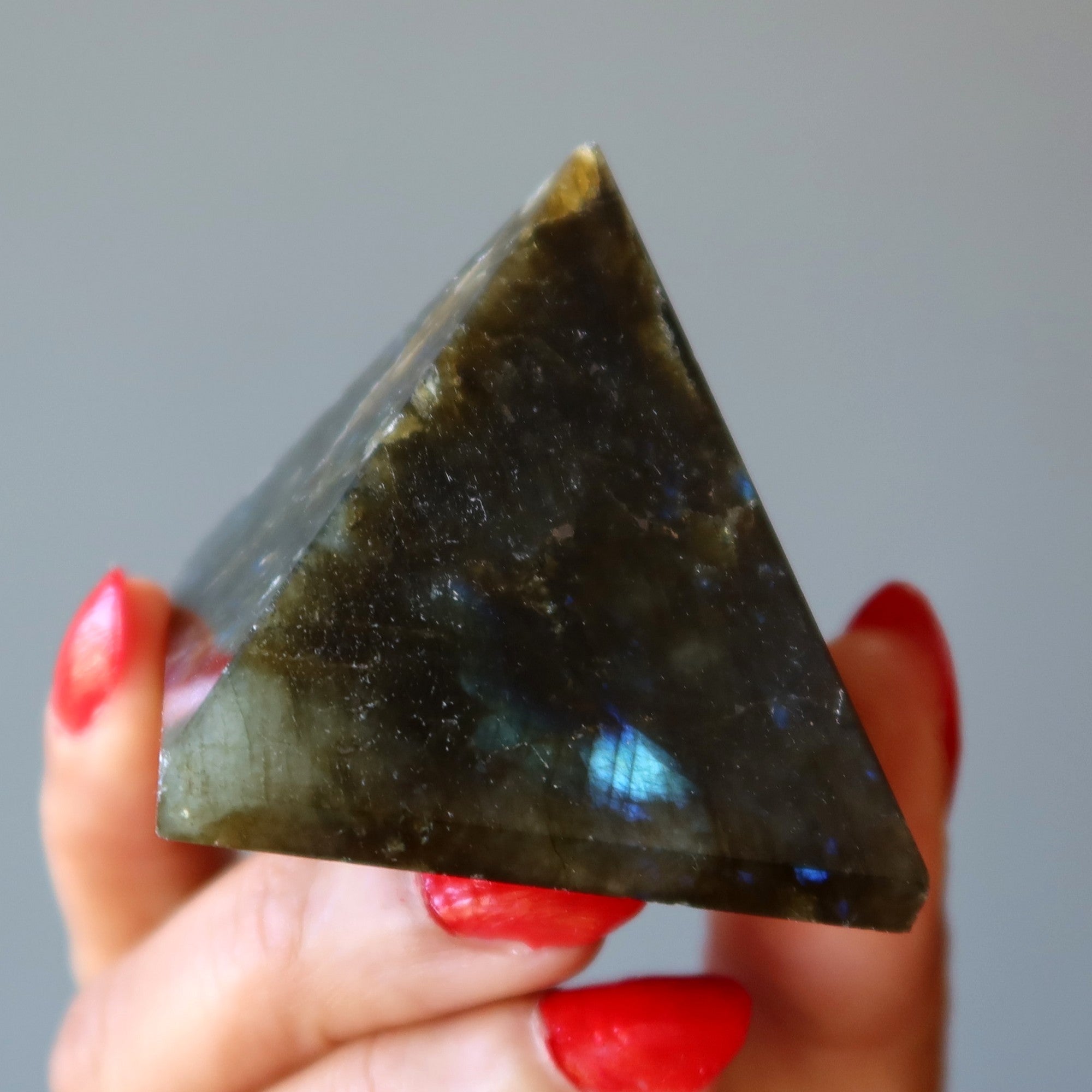 Labradorite Pyramid Crystal Rugged Protection