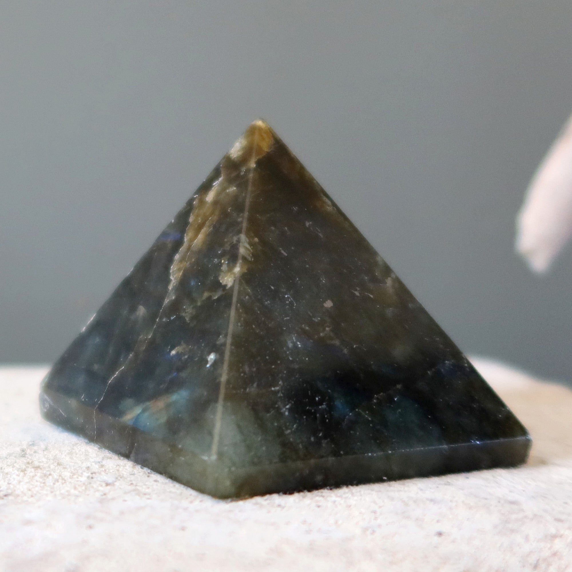 Labradorite Pyramid Crystal Rugged Protection