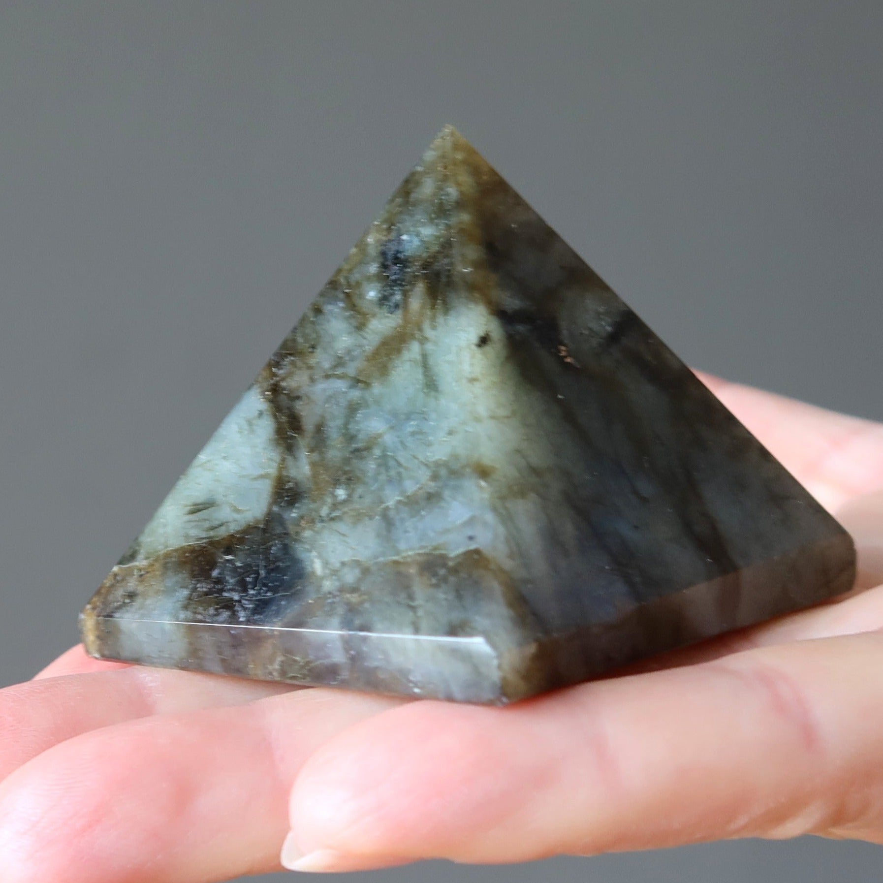 Labradorite Pyramid Crystal Rugged Protection