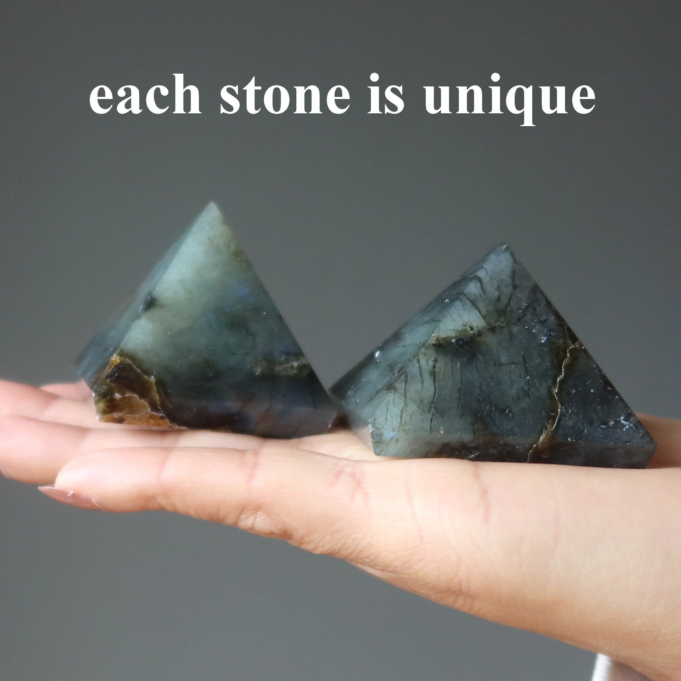 Labradorite Pyramid Crystal Rugged Protection