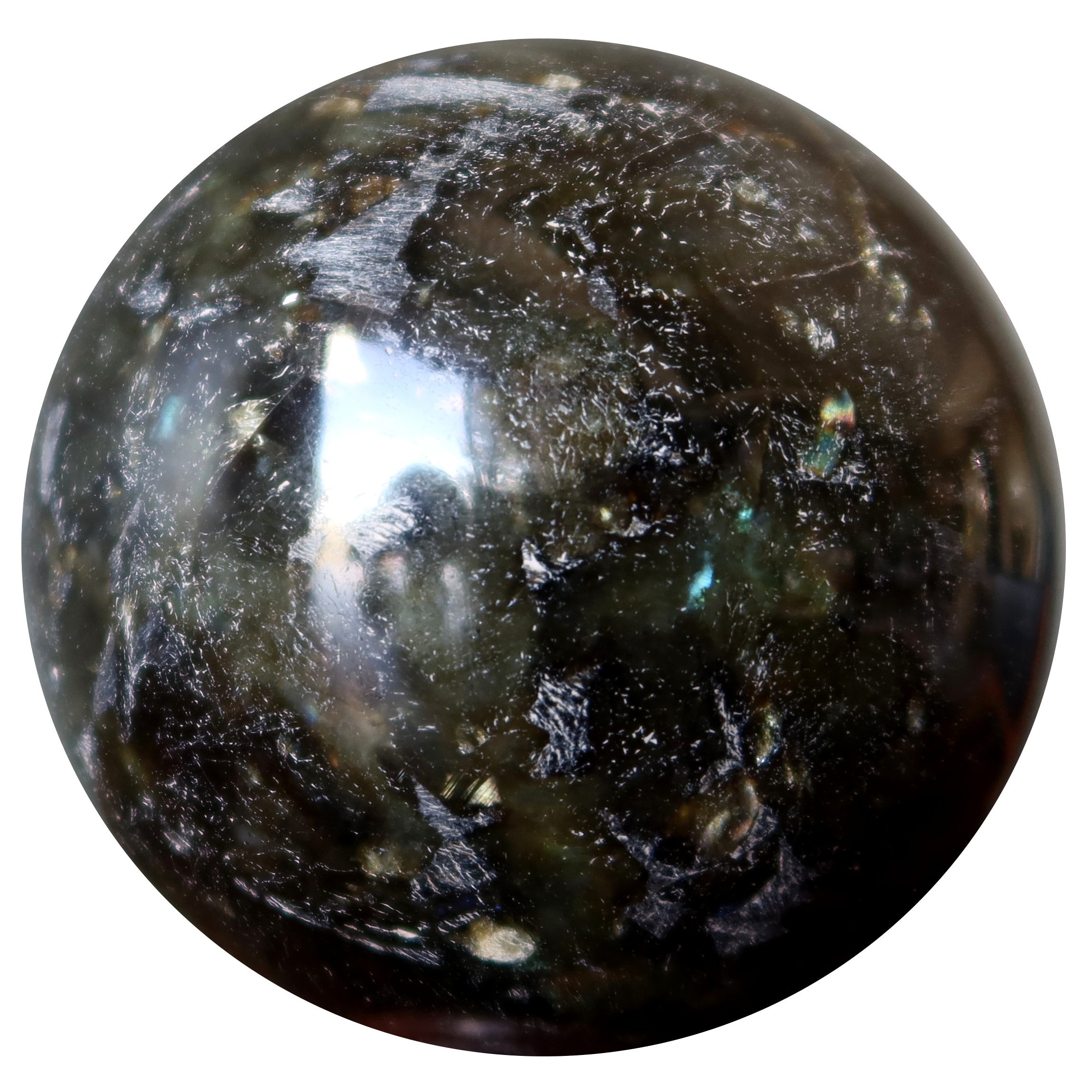Labradorite Sphere Dark Side of Moon Crystal Ball