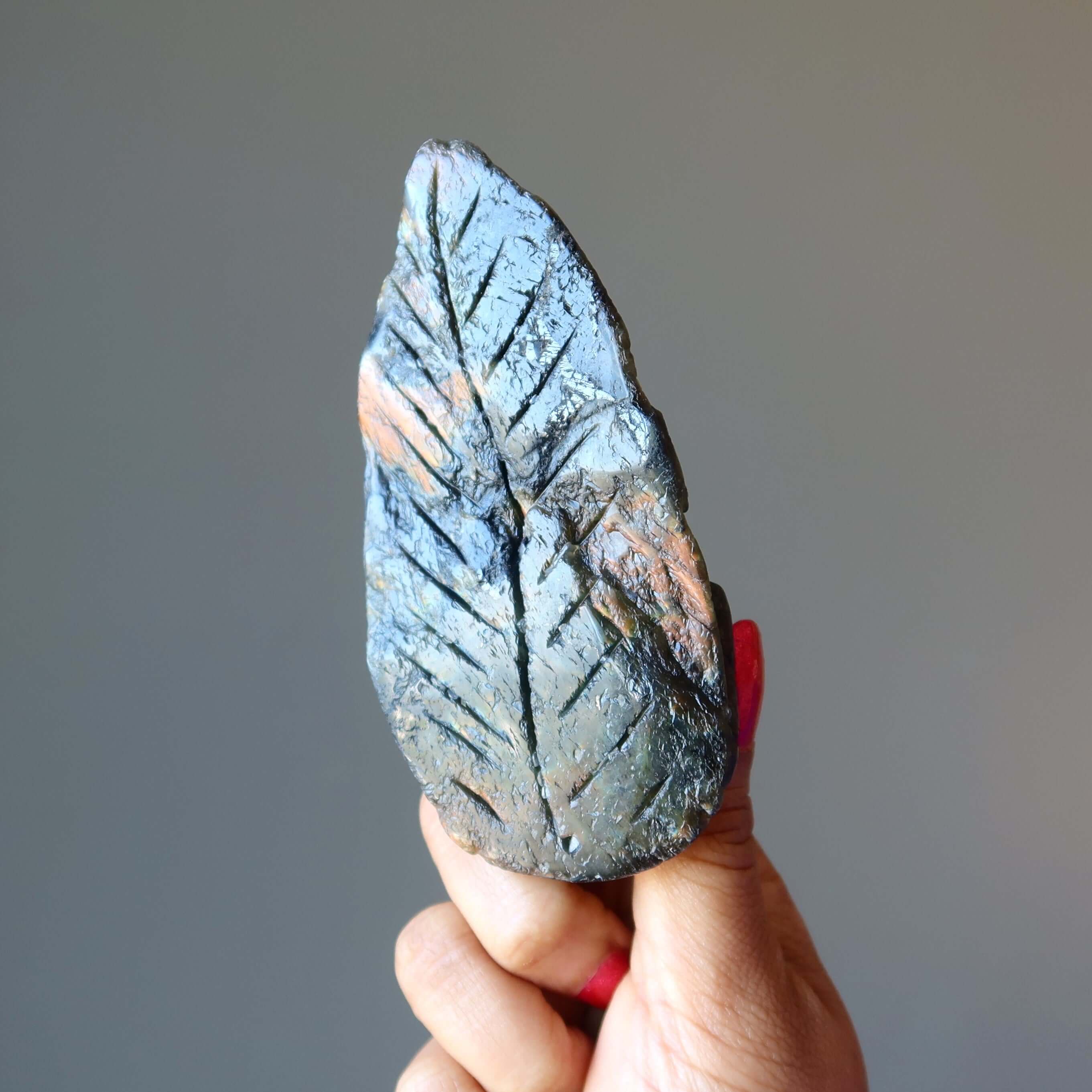 Labradorite Lizard Protective Animal Rainbow Stone