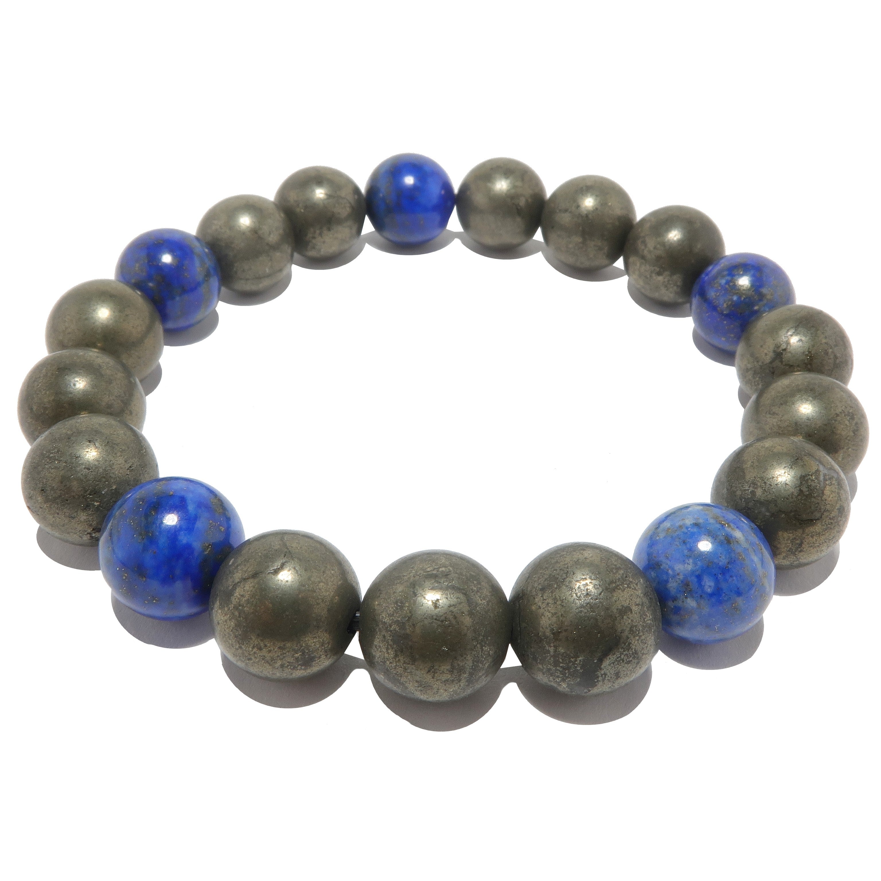 Lapis-Armband Pyritsteine Modern Soul Style