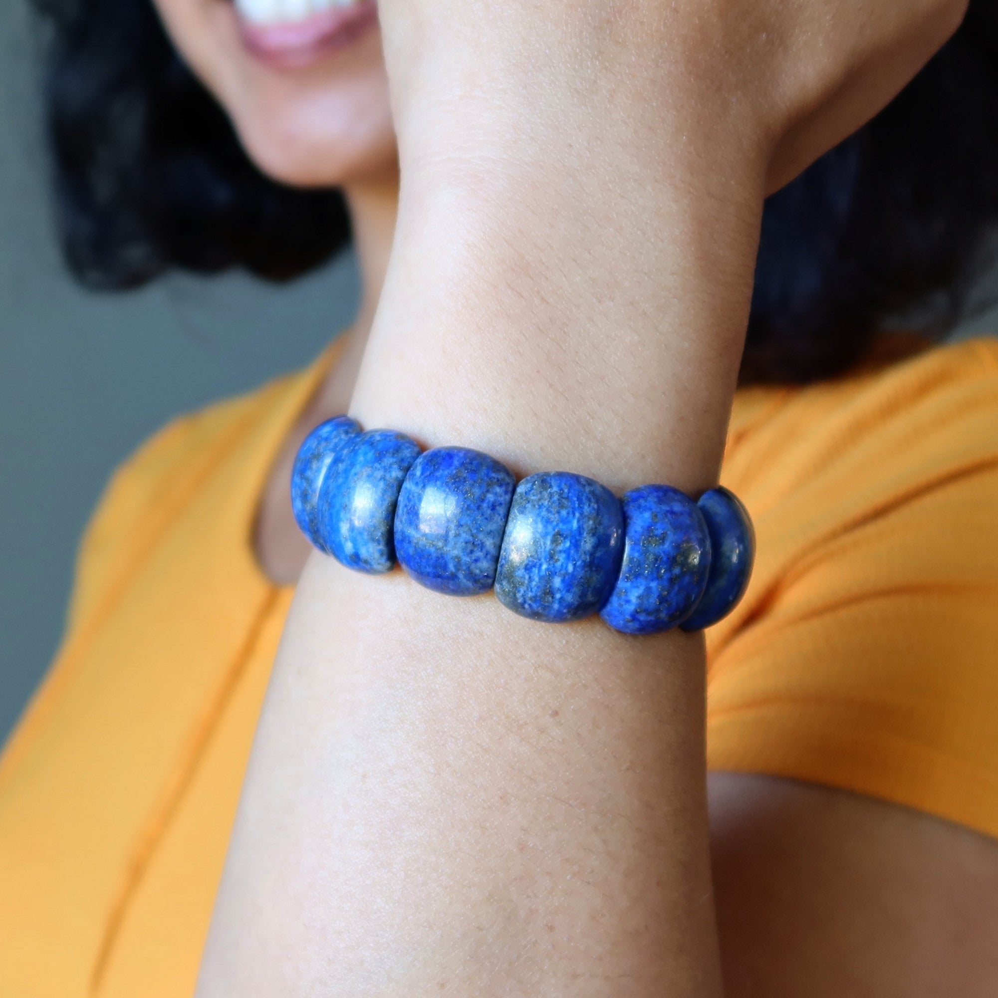 Lapis-Armreif Manschette Blau Kosmischer Schutz
