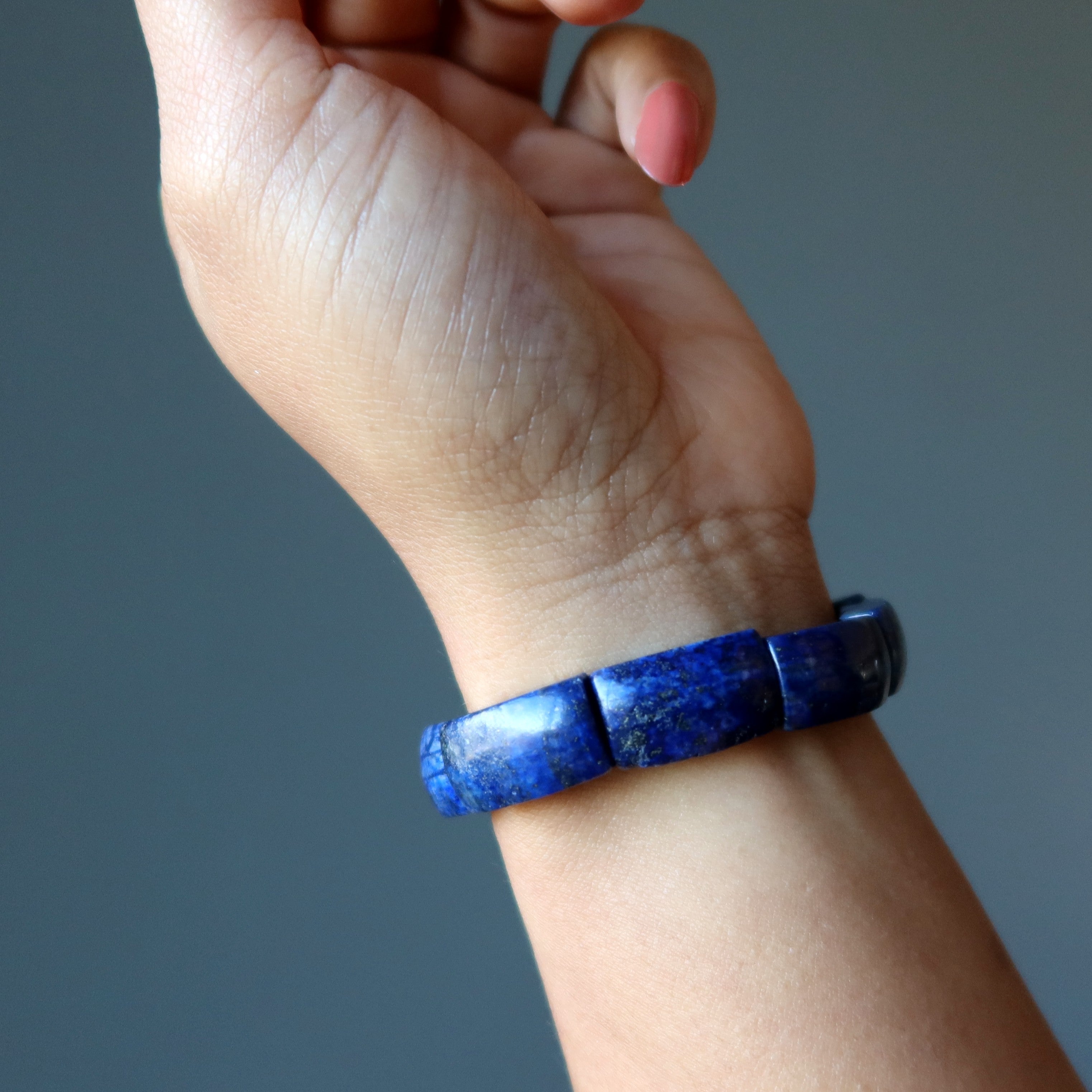 Lapis Lazuli Bracelet Blue Crystal Friendship Circle Stone