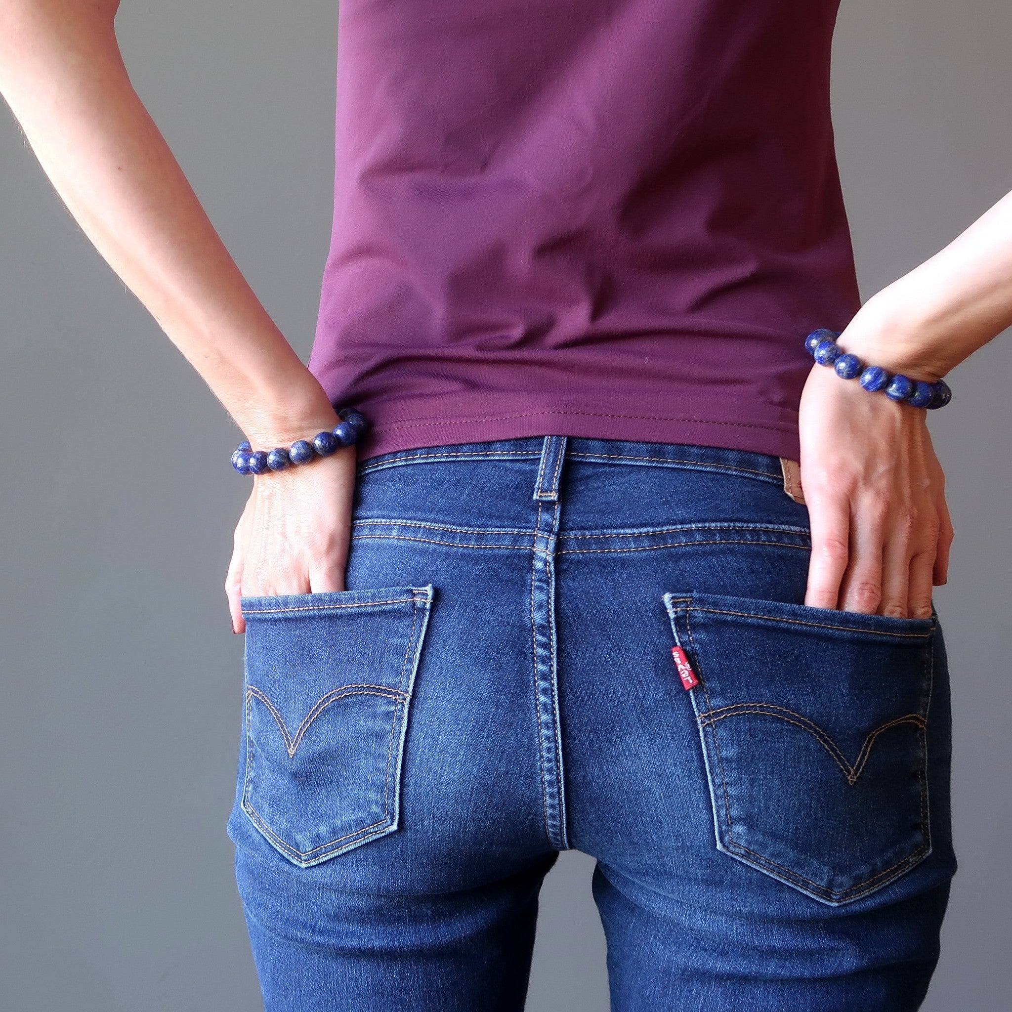 Lapis Lazuli Bracelet Royal Blue Stone Smart Sophistication