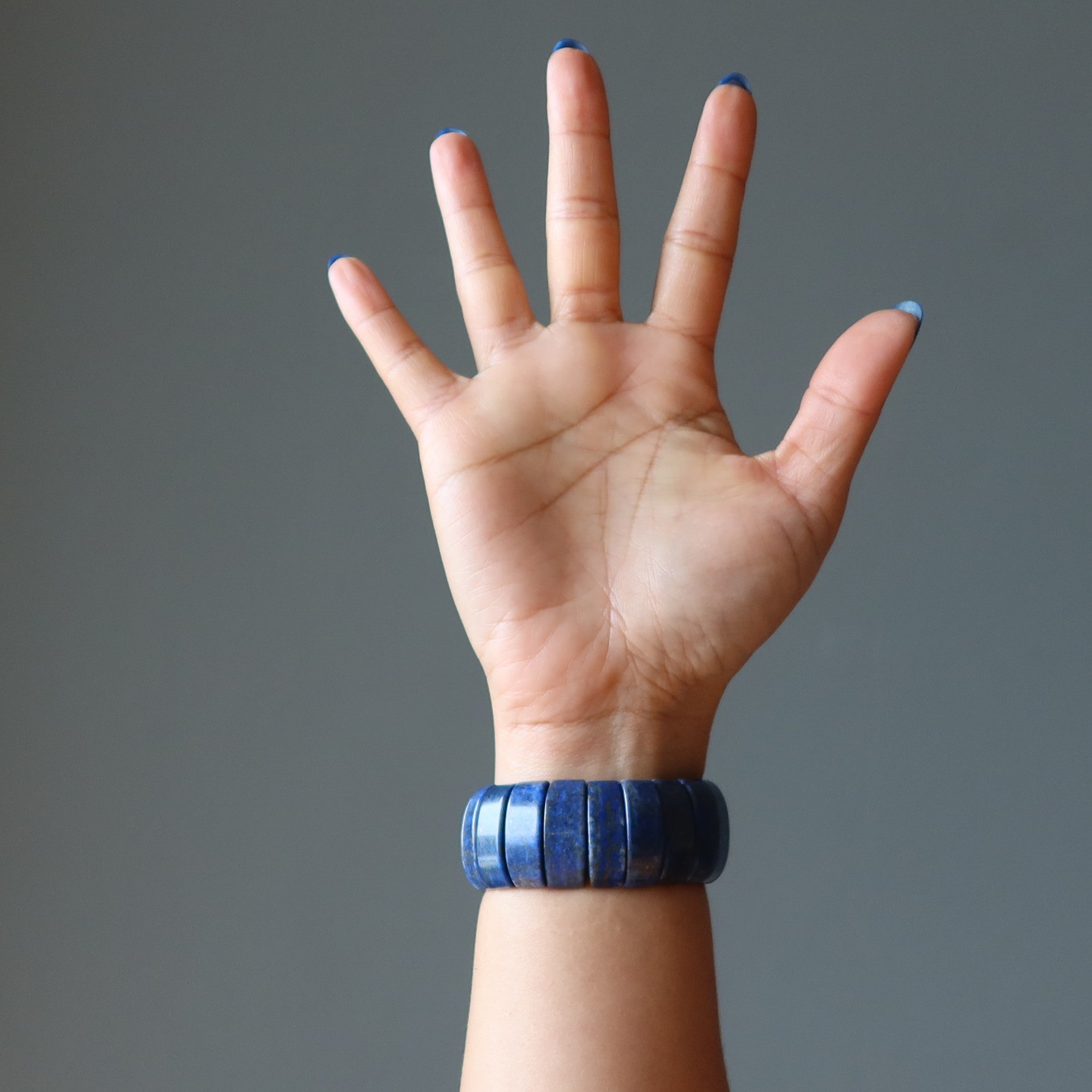 Lapis Lazuli Bracelet Cuff Boho Blue Stone My Metaphysical Tribe
