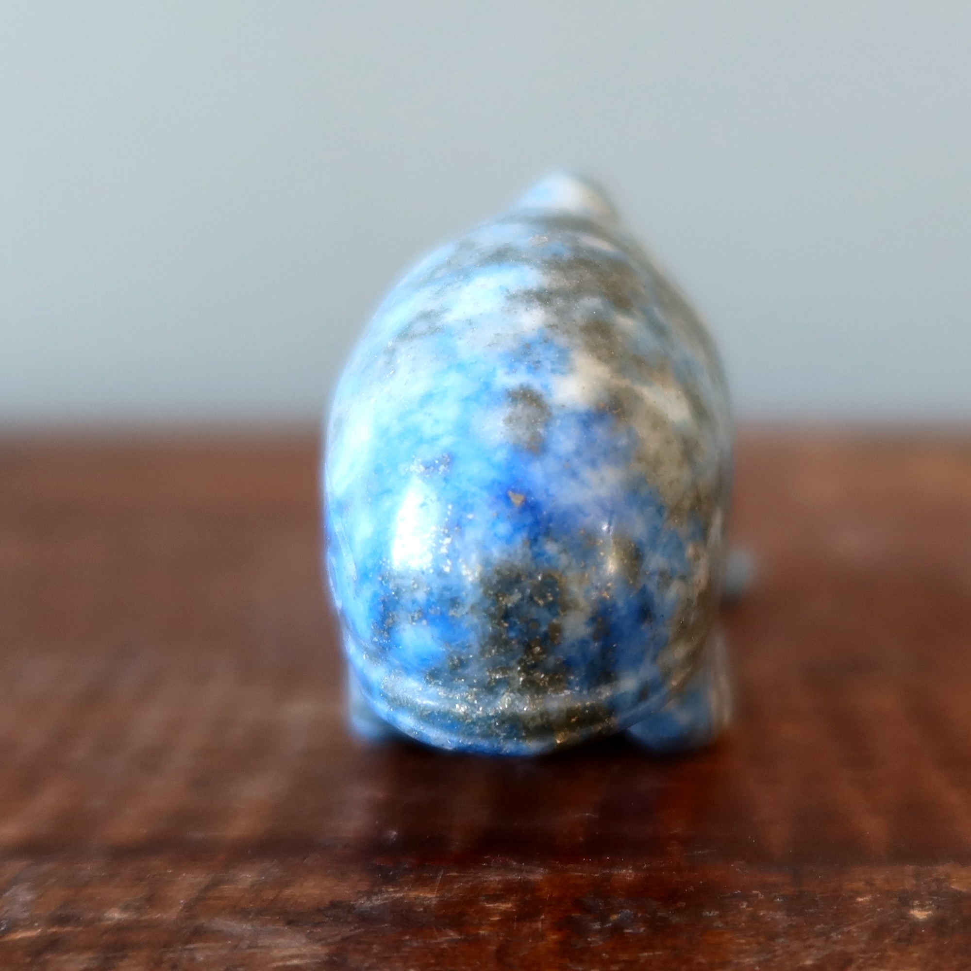 Lapis Lazuli Dolphin Blue Ocean Joy Animal Figurine Wounded Warrior