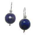 Lapis Lazuli Earrings Deep Thinker Blue Jewel Sterling Silver