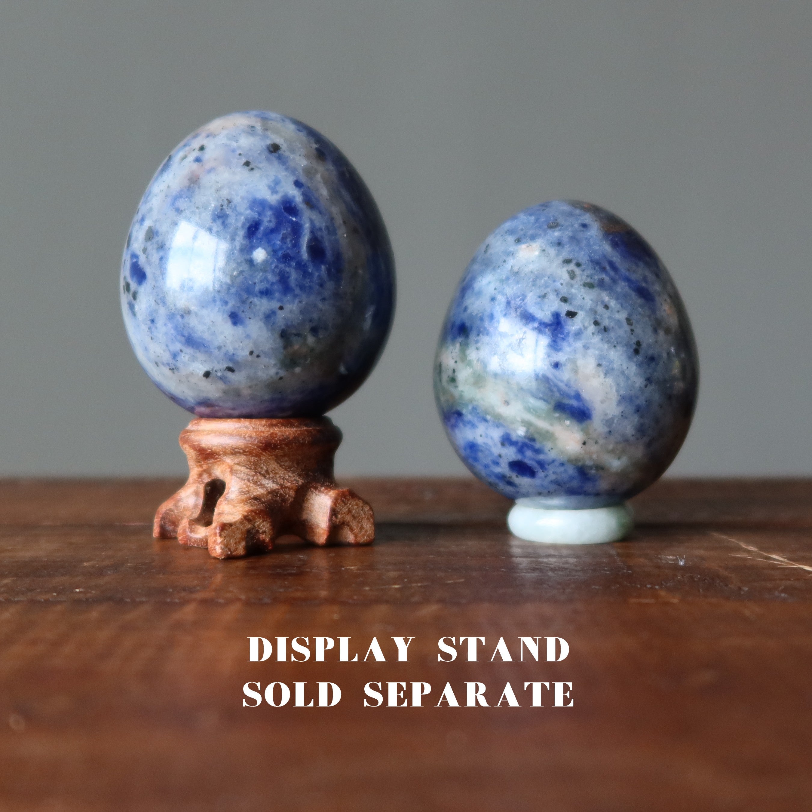 Pierre de méditation Lapis Œuf Bleu Denim Lecteur Intuitif