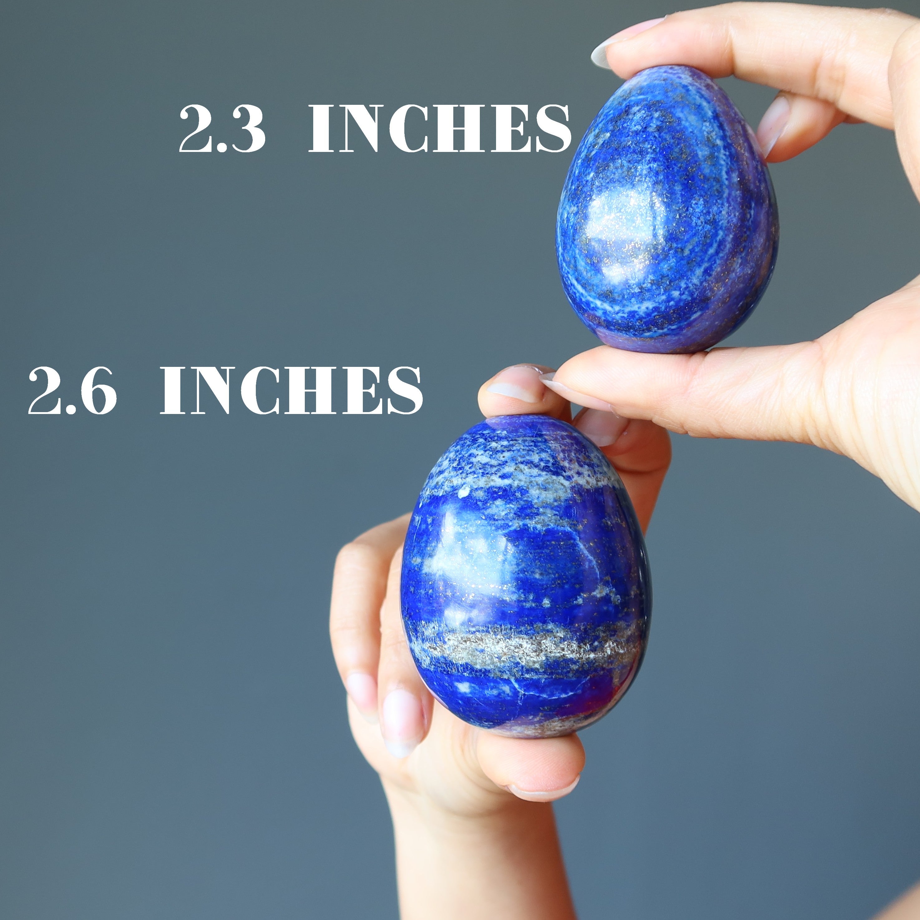 Lapis Lazuli Egg Royal Blue Afghan Spiritual Exploration Crystal