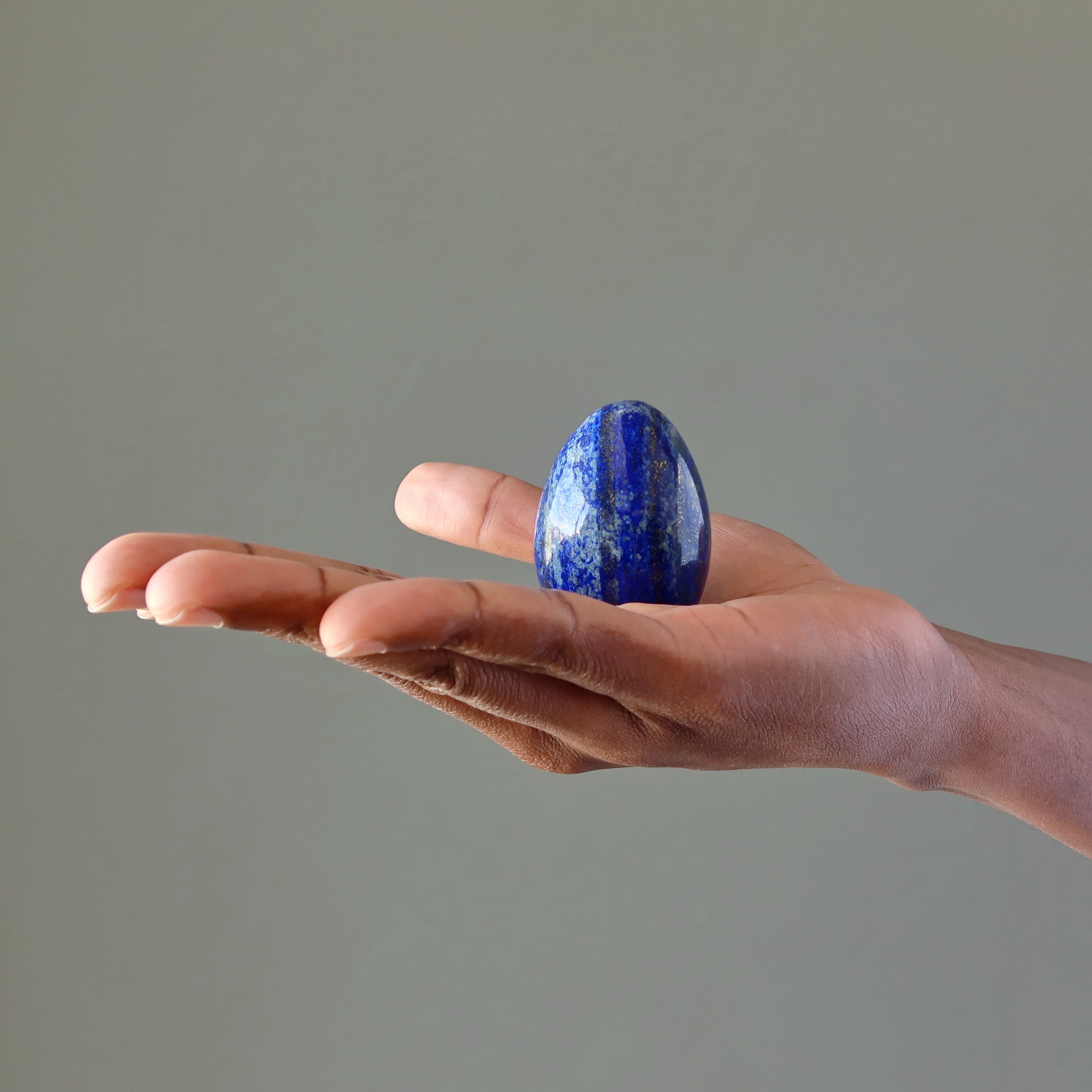 Lapis Lazuli Egg Royal Blue Afghan Spiritual Exploration Crystal