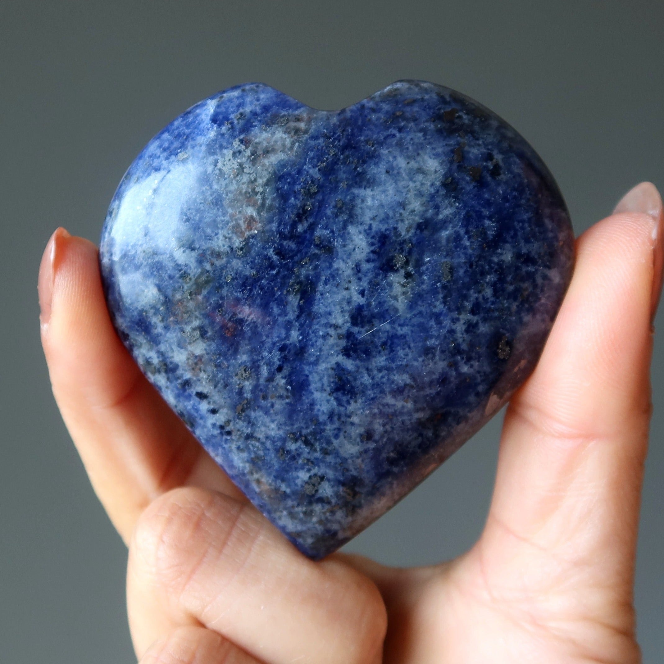Cœur de lapis bleu denim et Fidélité éternelle