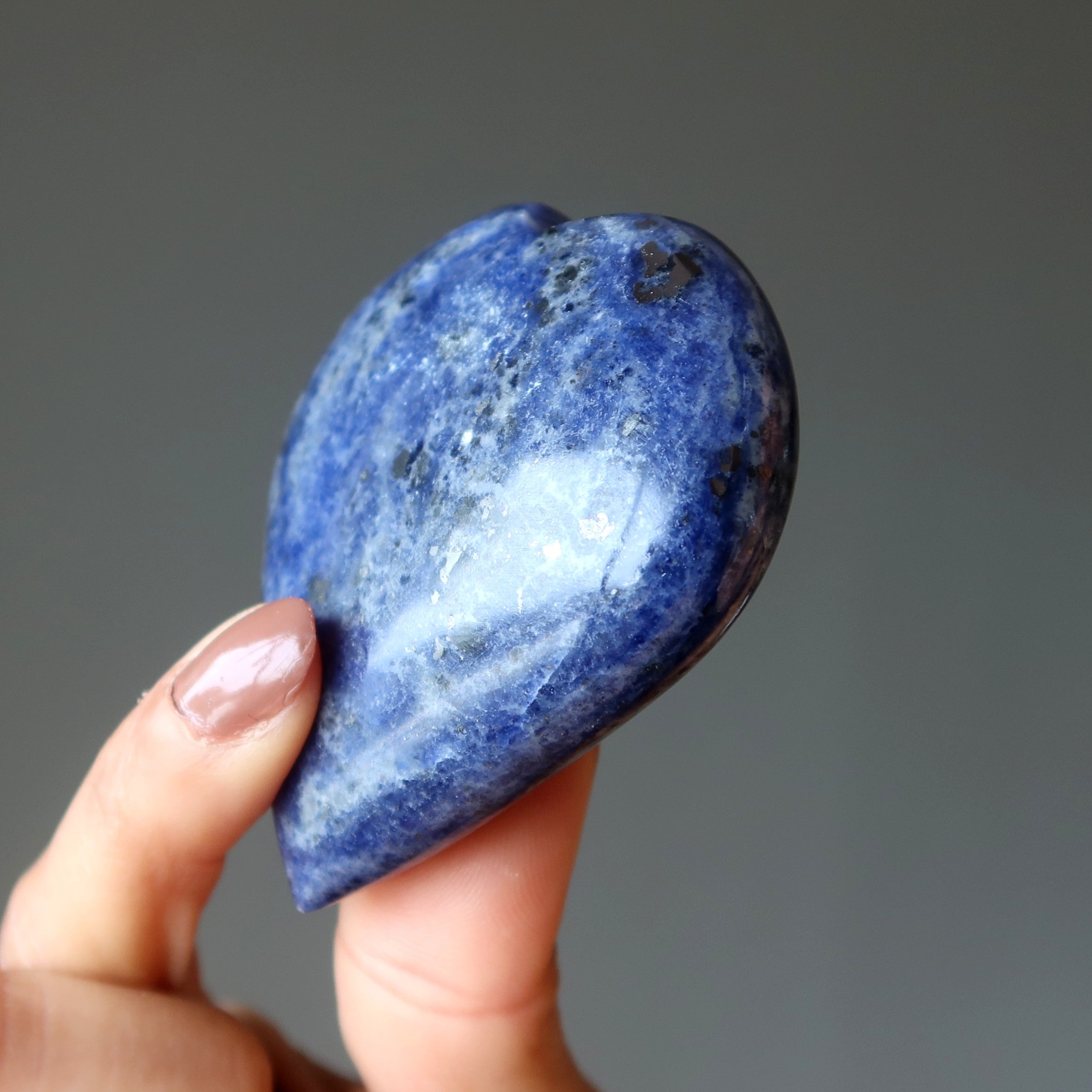 Cœur de lapis bleu denim et Fidélité éternelle
