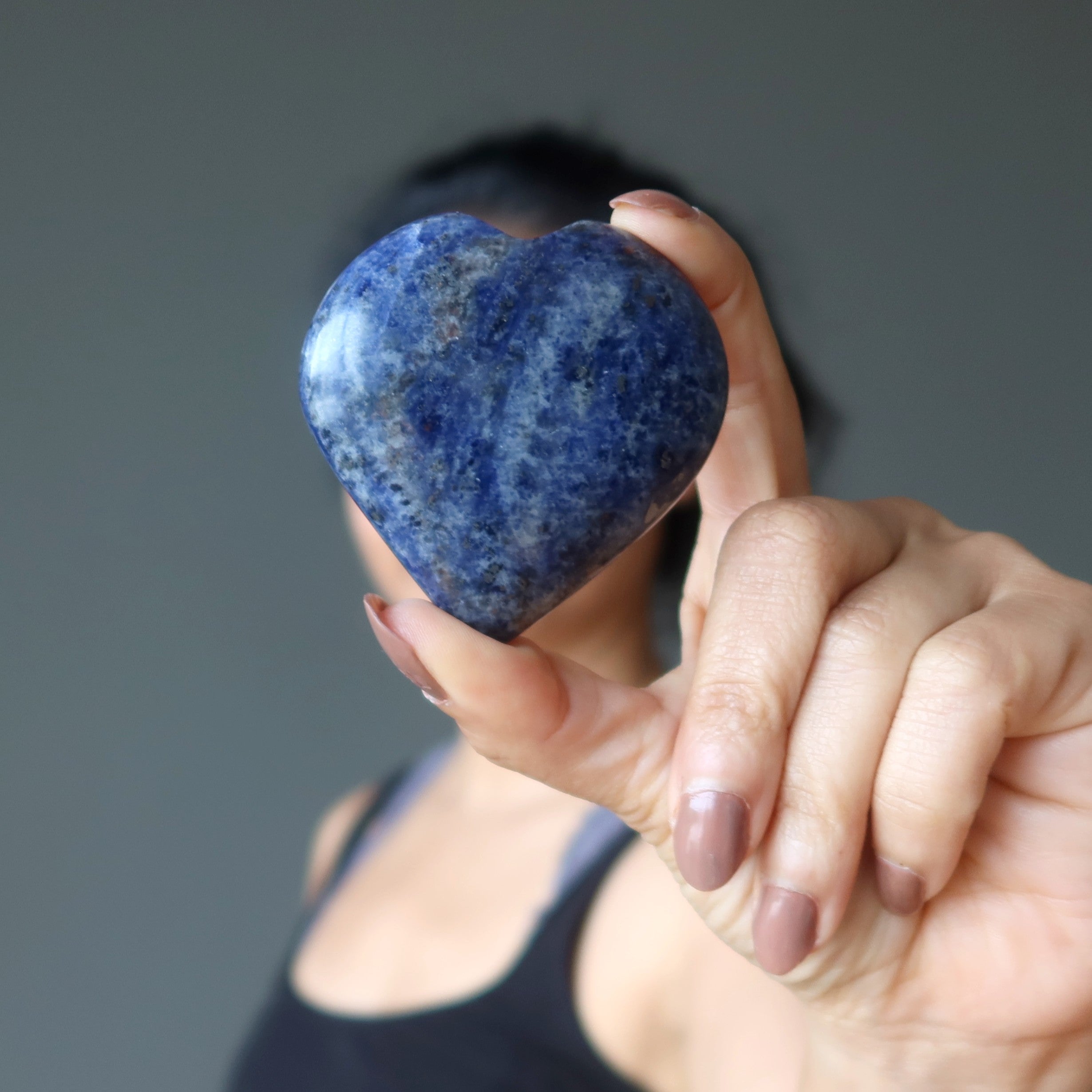 Cœur de lapis bleu denim et Fidélité éternelle