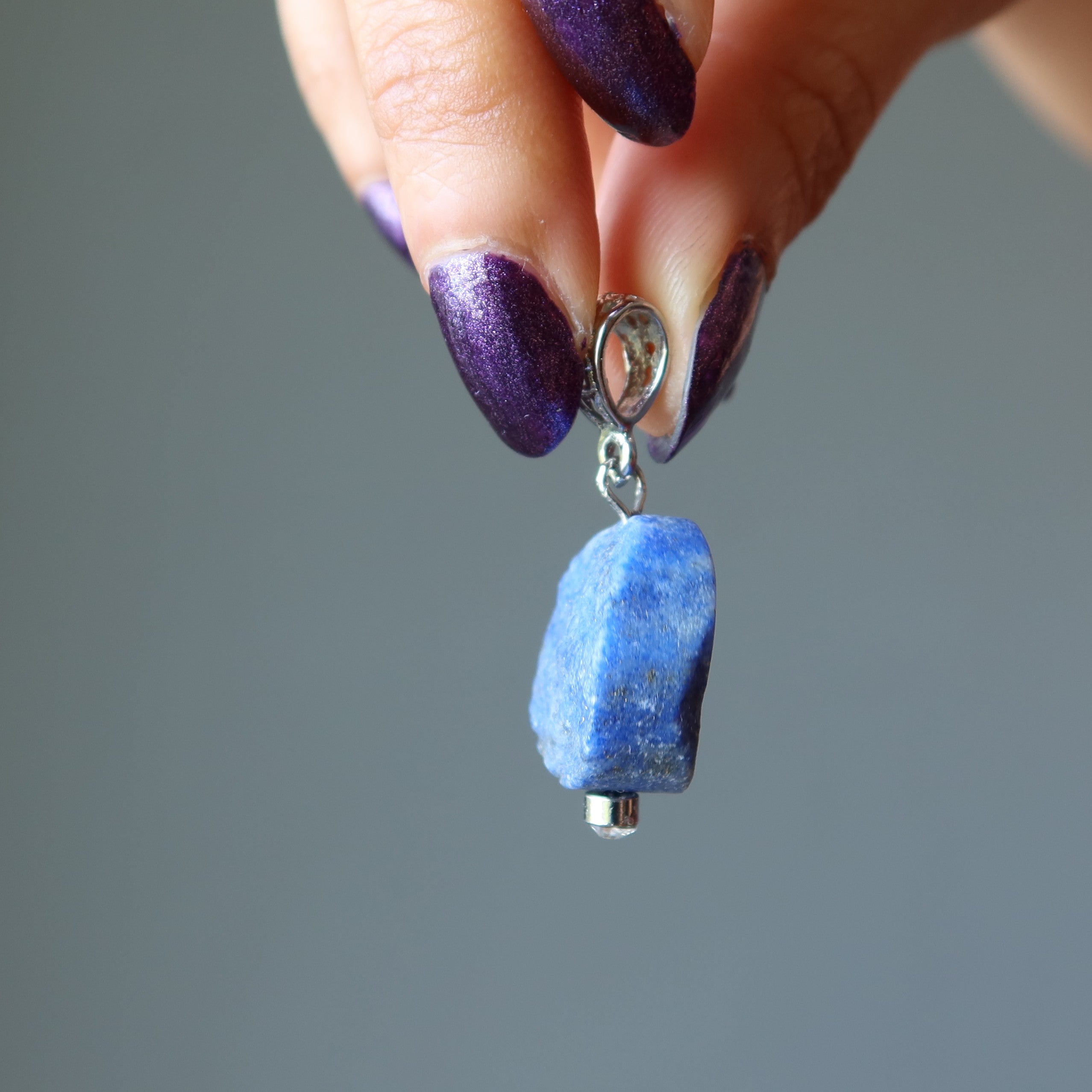 Lapislazuli-Anhänger, blau, Drittes Auge der Wahrheit, Lapislazuli-Edelstein, Heilkristall