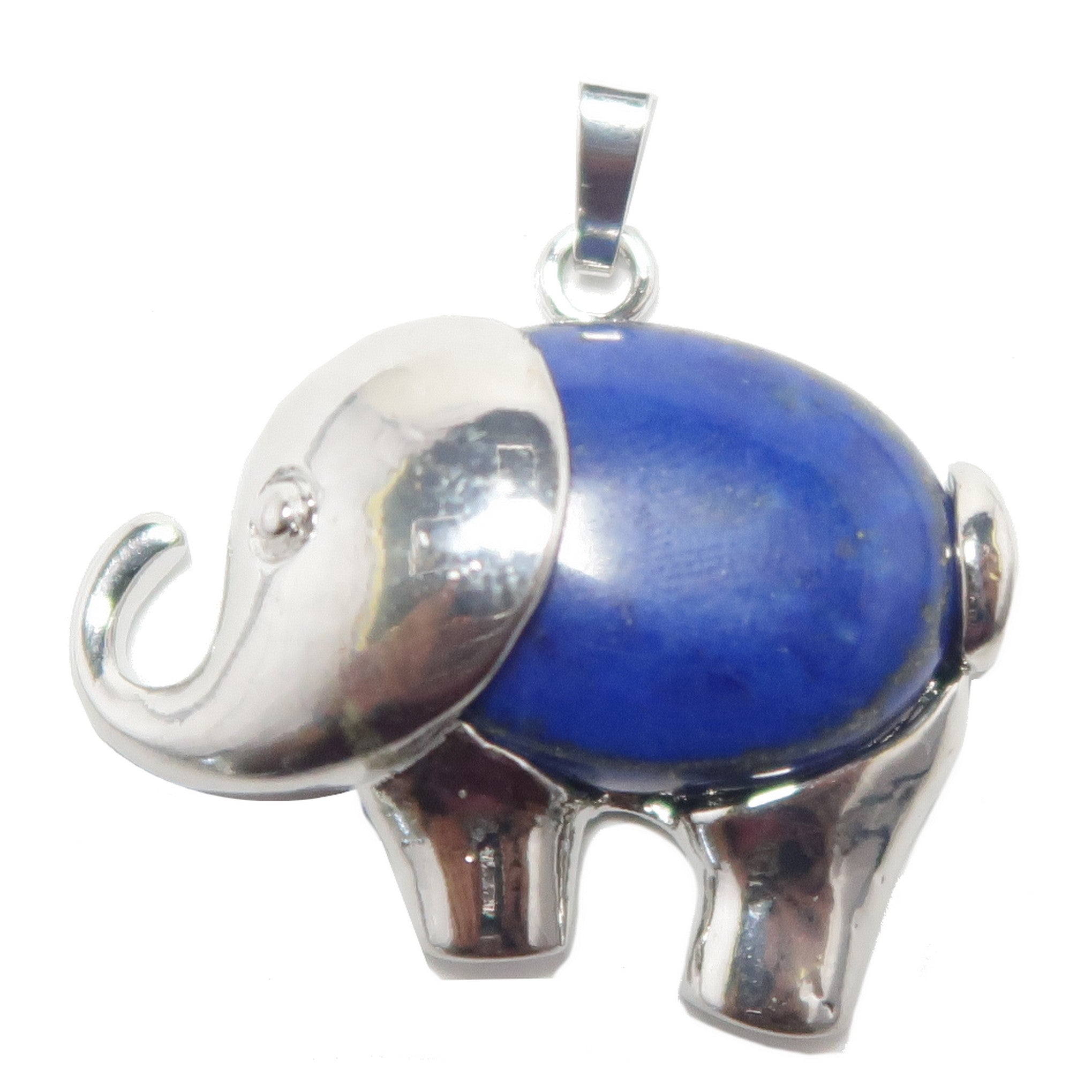 Lapis Lazuli Pendant Blue Elephant Flying High Mindful Living Gem Silver