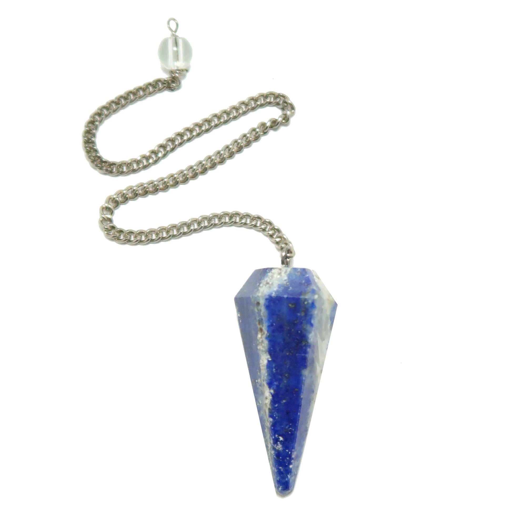 Lapis Lazuli Pendulum Healing the Mind Blue Dowsing Crystal