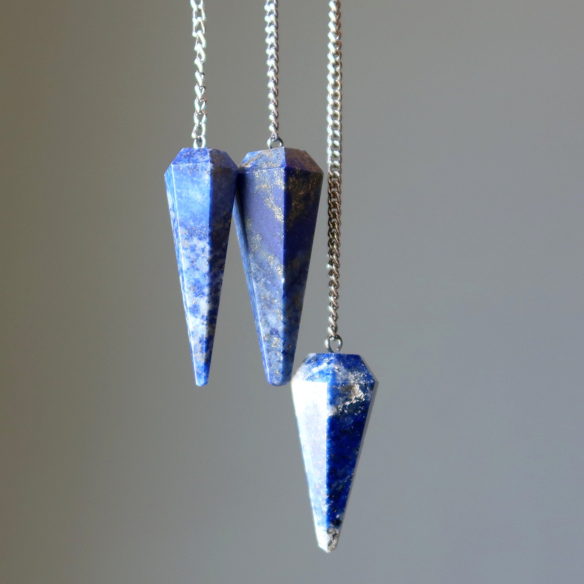 Lapis Lazuli Pendulum Healing the Mind Blue Dowsing Crystal