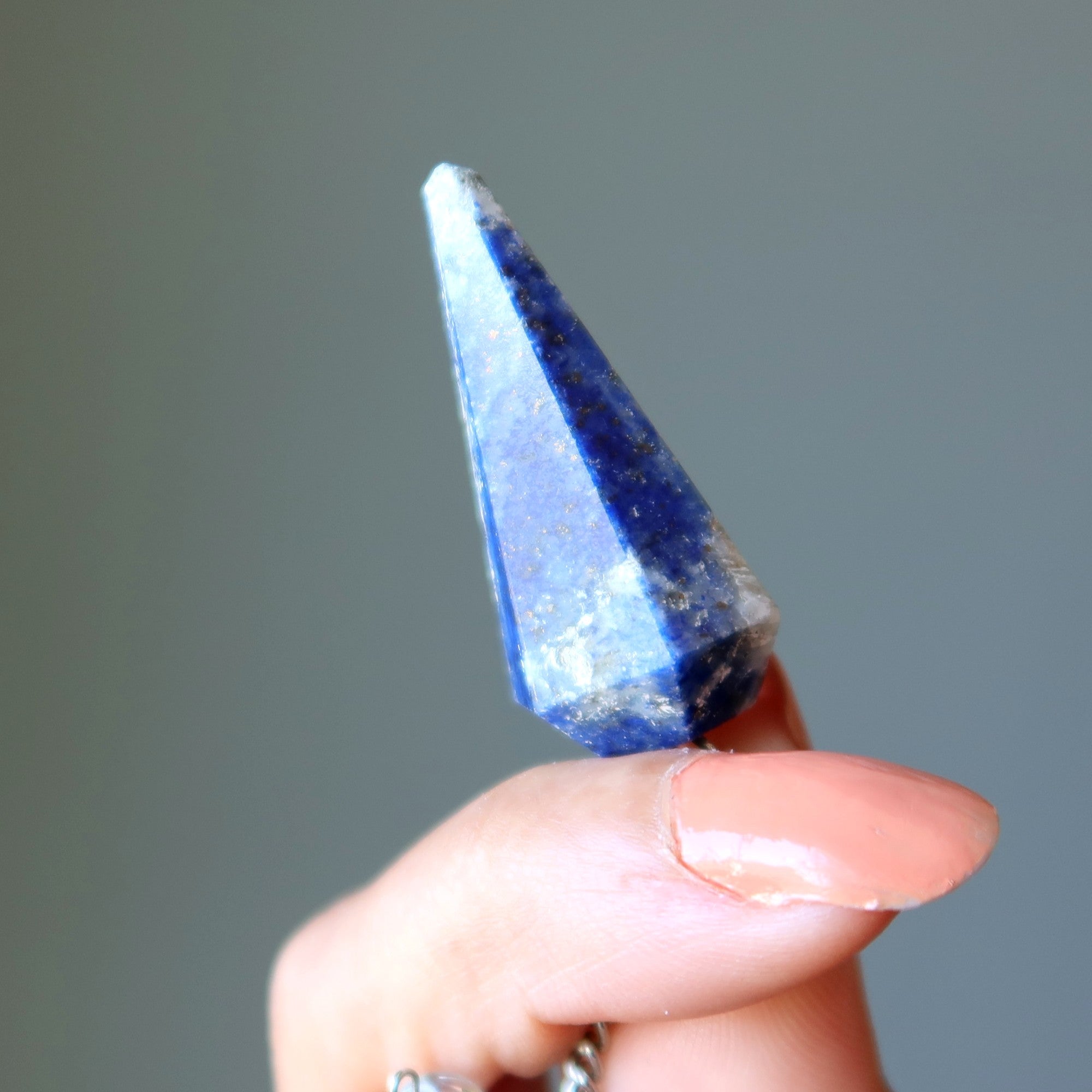 Lapis Lazuli Pendulum Healing the Mind Blue Dowsing Crystal