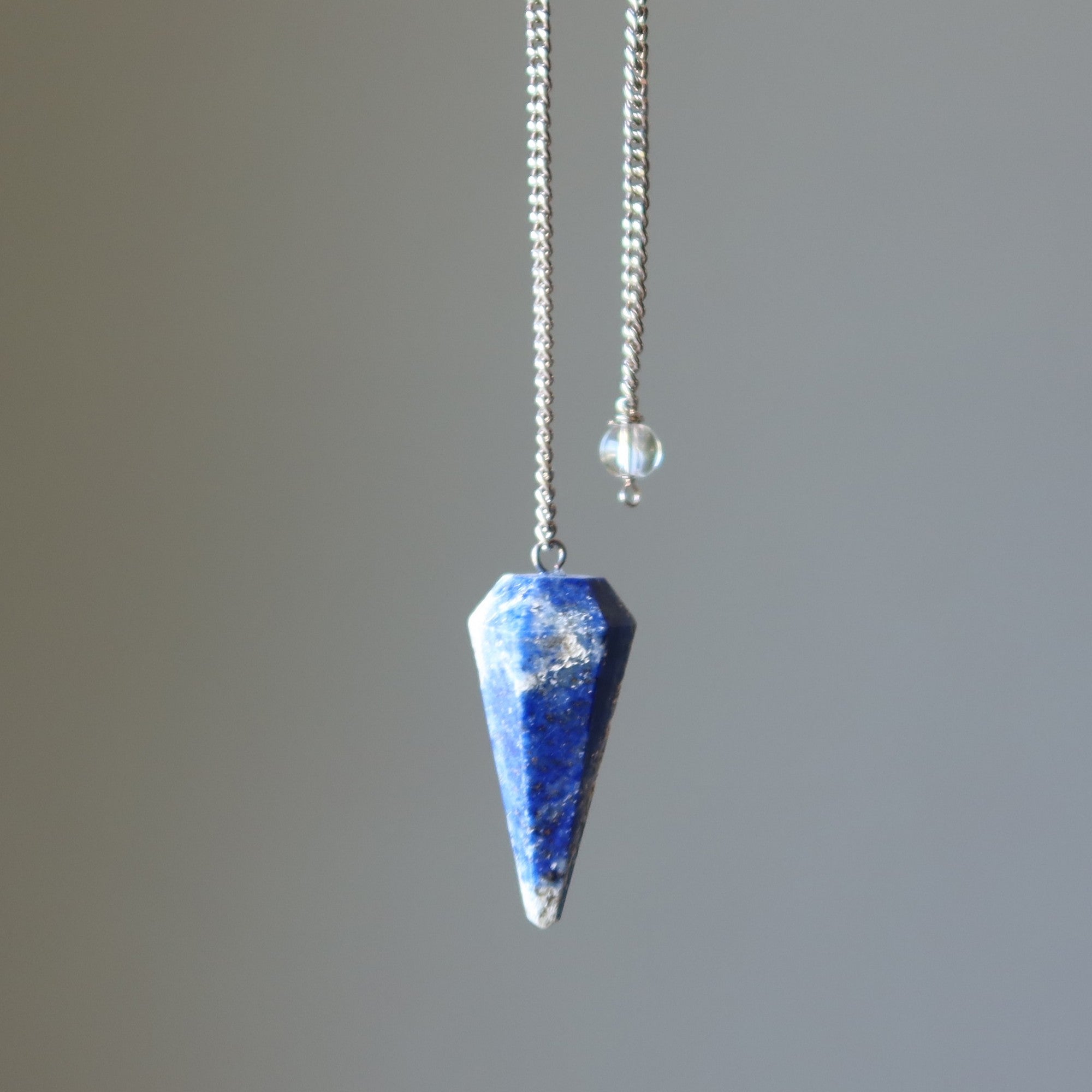 Lapis Lazuli Pendulum Healing the Mind Blue Dowsing Crystal