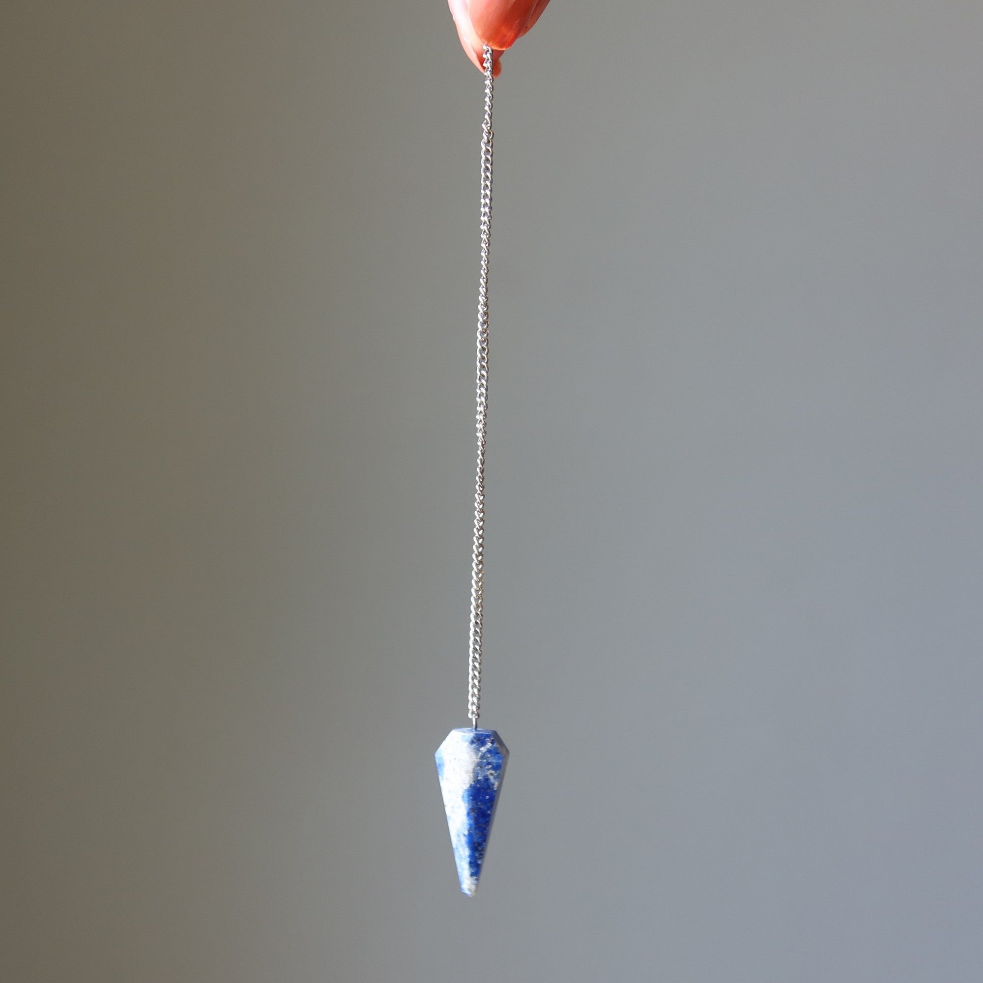 Lapis Lazuli Pendulum Healing the Mind Blue Dowsing Crystal