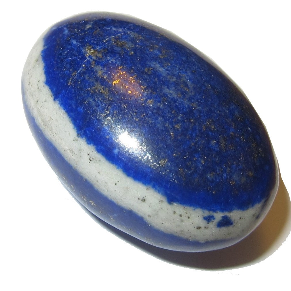 Pierre polie de lapis-lazuli Chakra du troisième œil Cristal afghan bleu roi