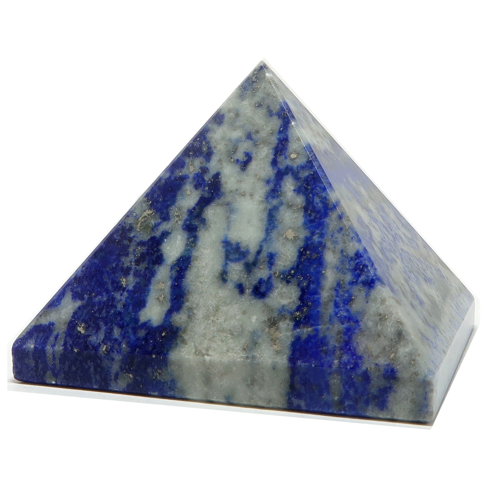 Pyramide de lapis-lazuli – Cristal bleu spirituel et audacieux