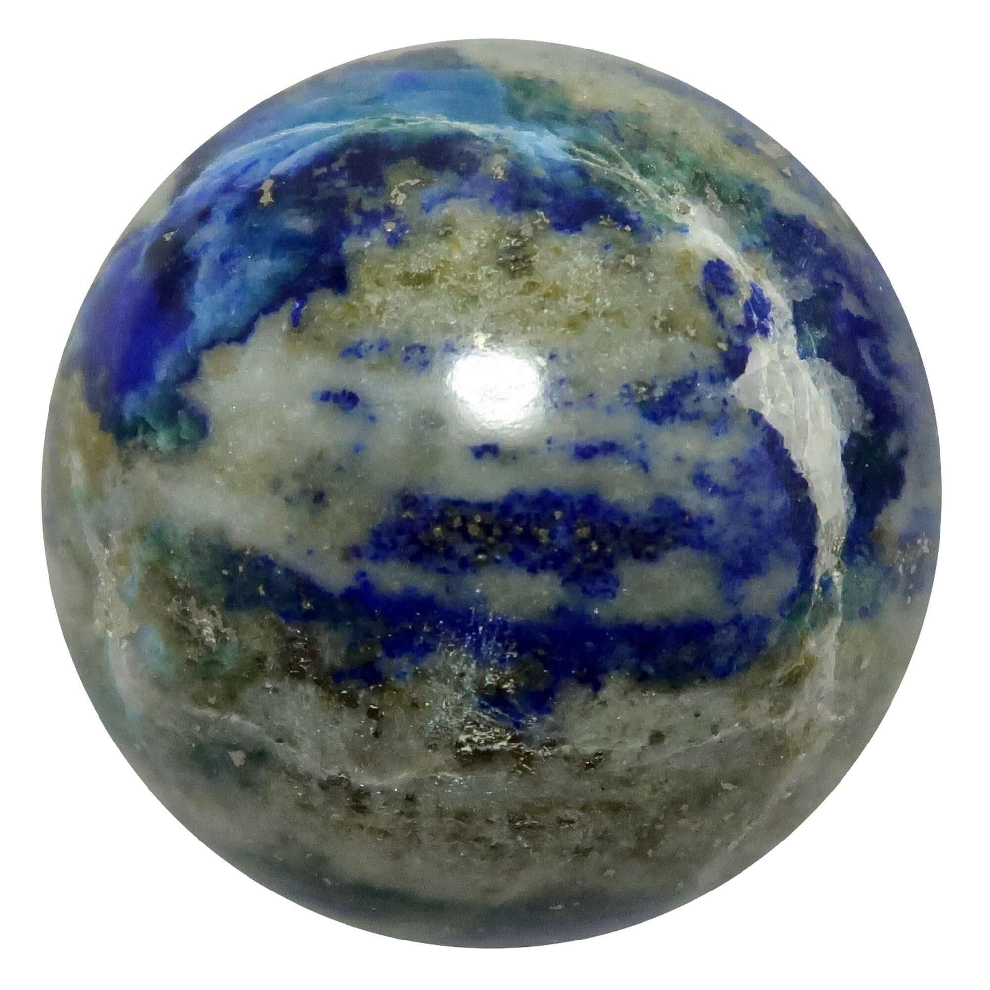 Lapis Lazuli Sphere Blue Denim Dreams Gazing Vision Crystal Ball