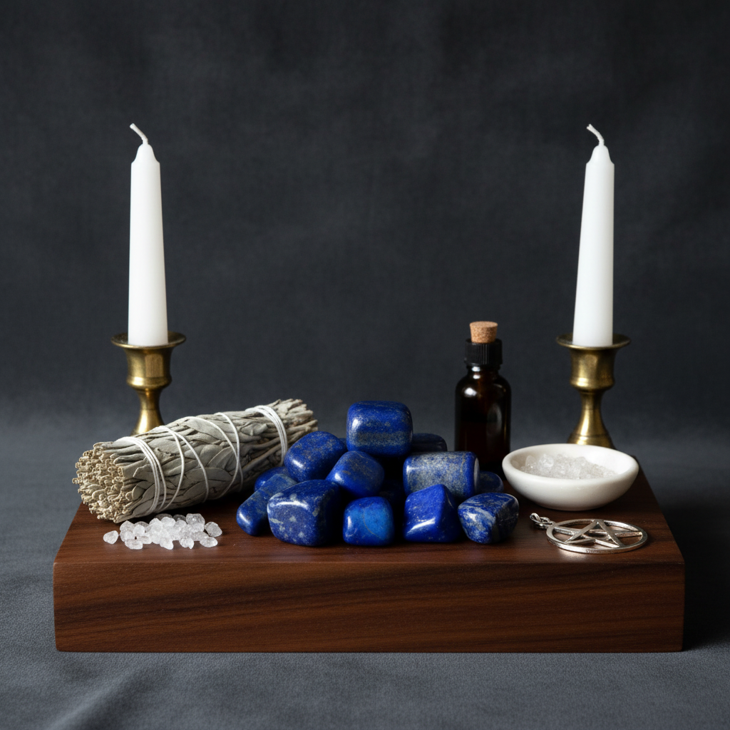 Pierre roulée de lapis-lazuli – Gemme de l'éveil bleu