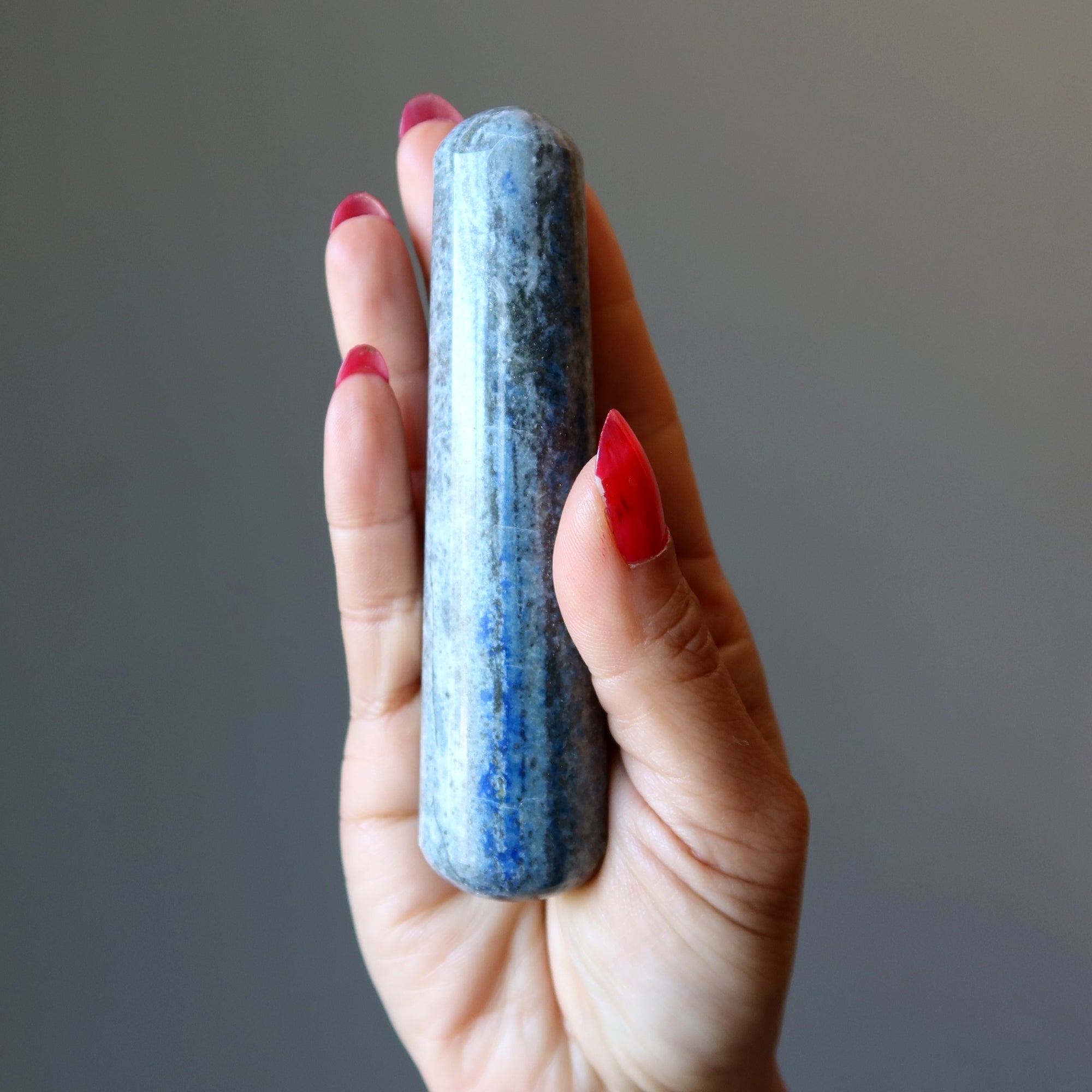 Baguette de massage Lapis Lazuli Bleue Pierre du Troisième Œil