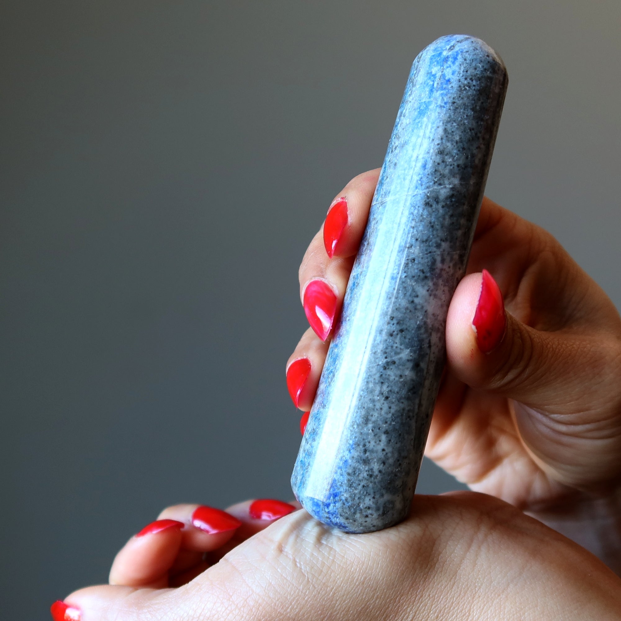 Baguette de massage Lapis Lazuli Bleue Pierre du Troisième Œil