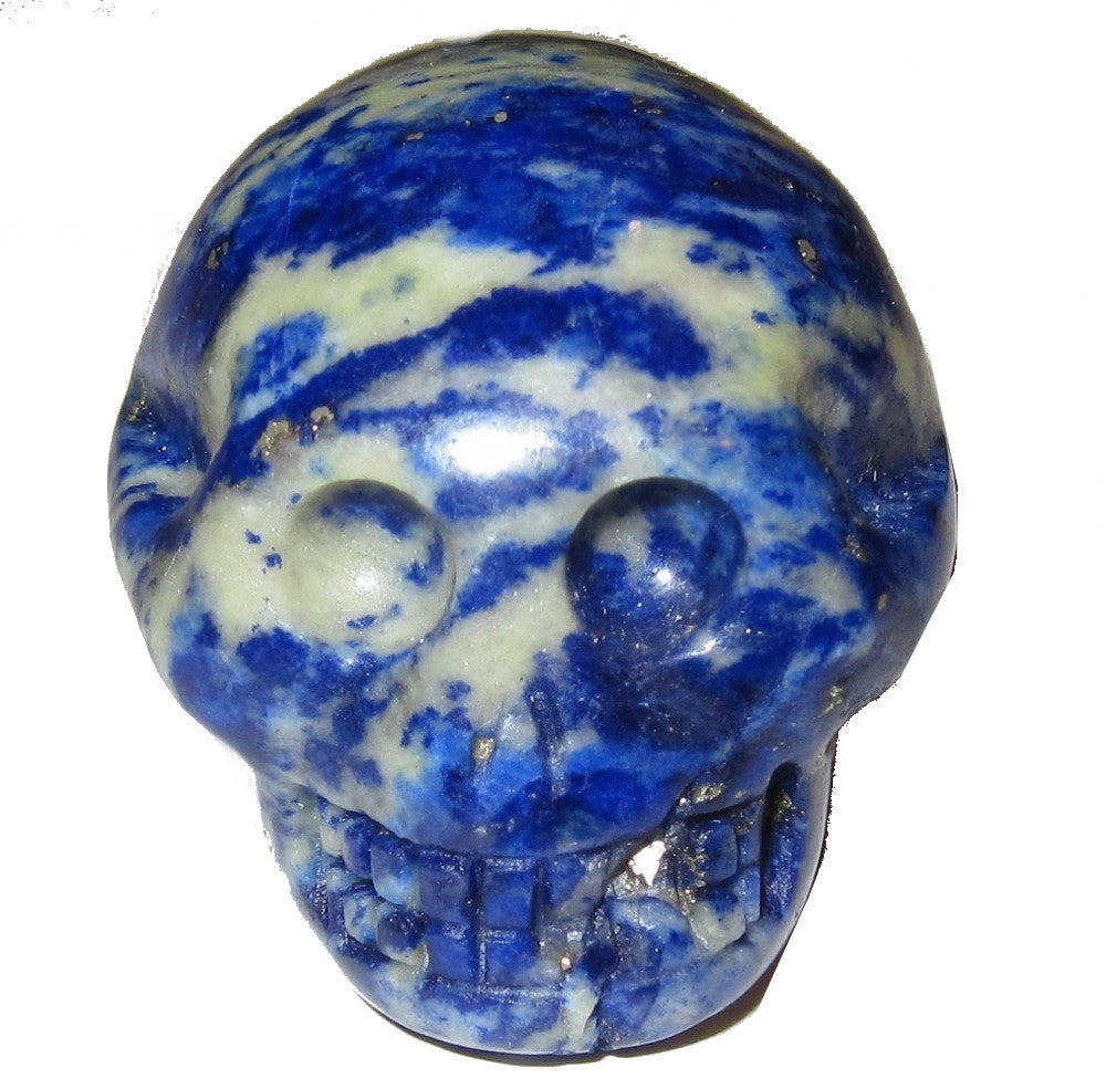 Lapis Totenkopf Spirituelles Wesen des Großen Jenseits Blauer Kristallstein