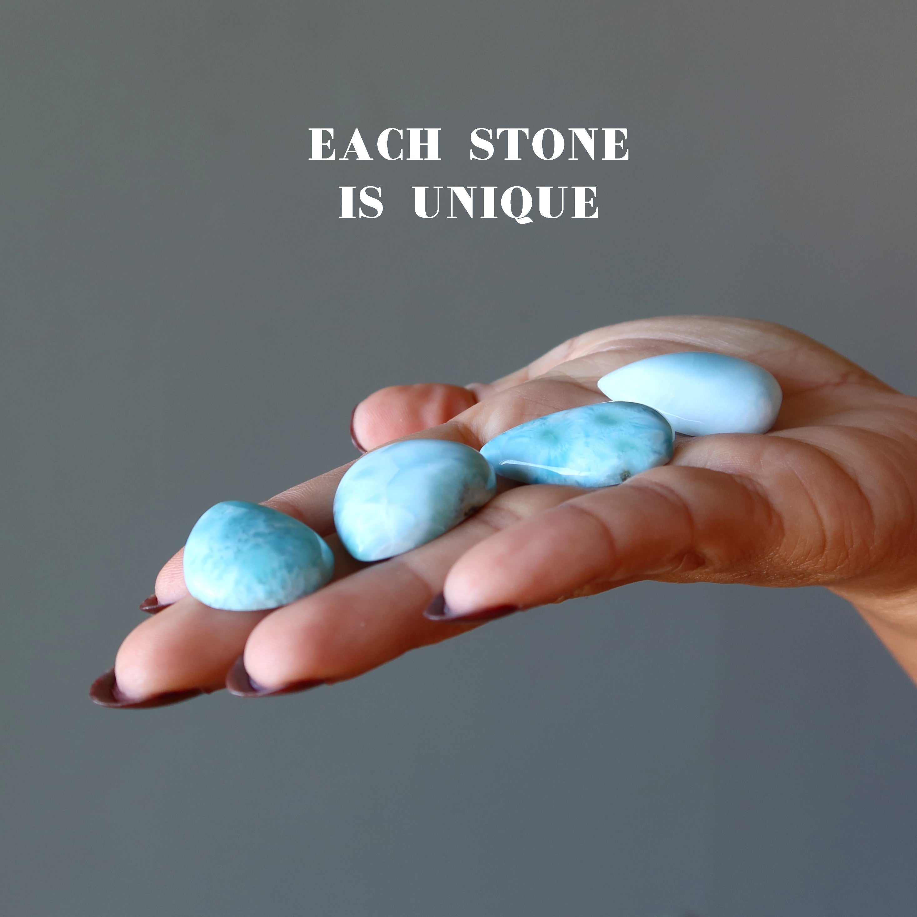 Larimar-Gitterkristall Blauer Tropfen Spirituelle Anordnung Edelstein