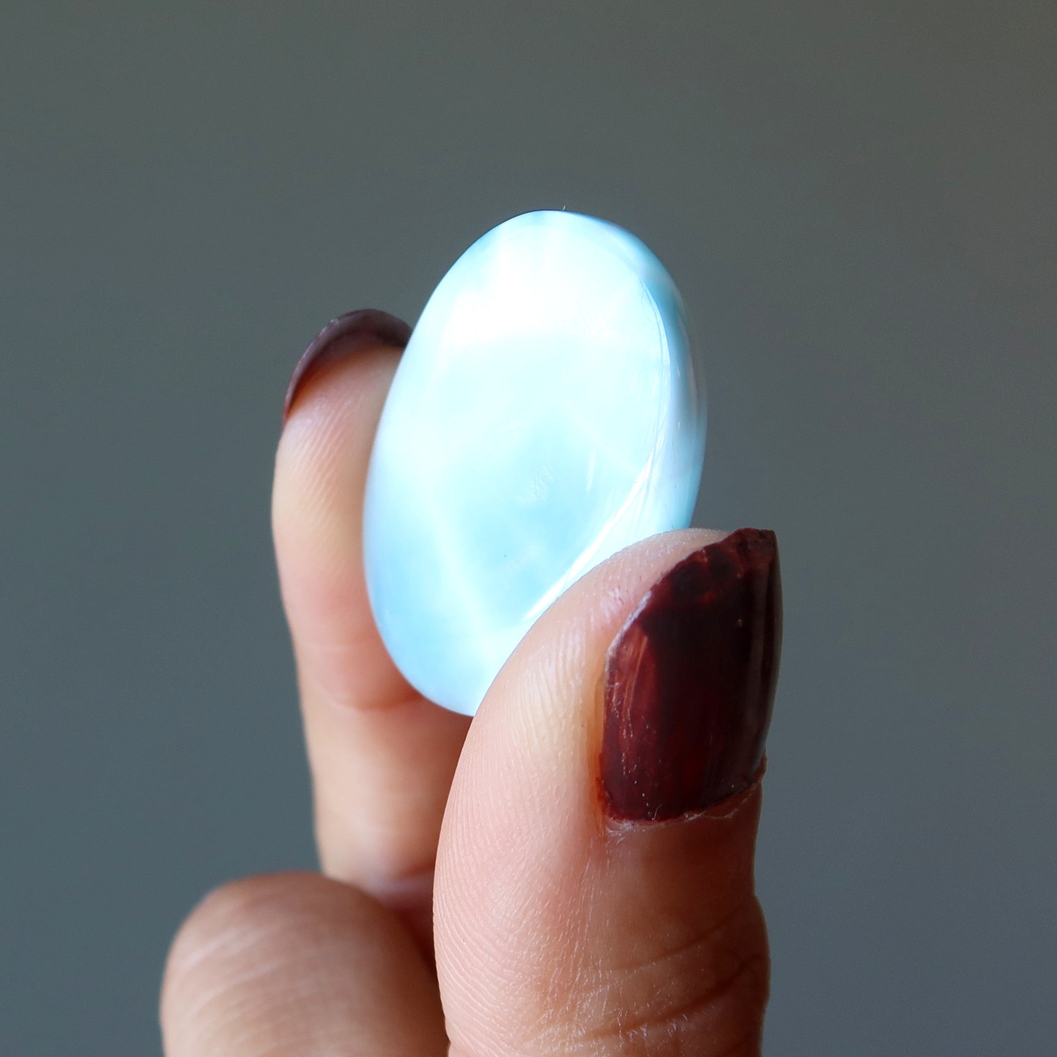 Larimar Grid Crystal Cloud Blue Oval Bliss Layout