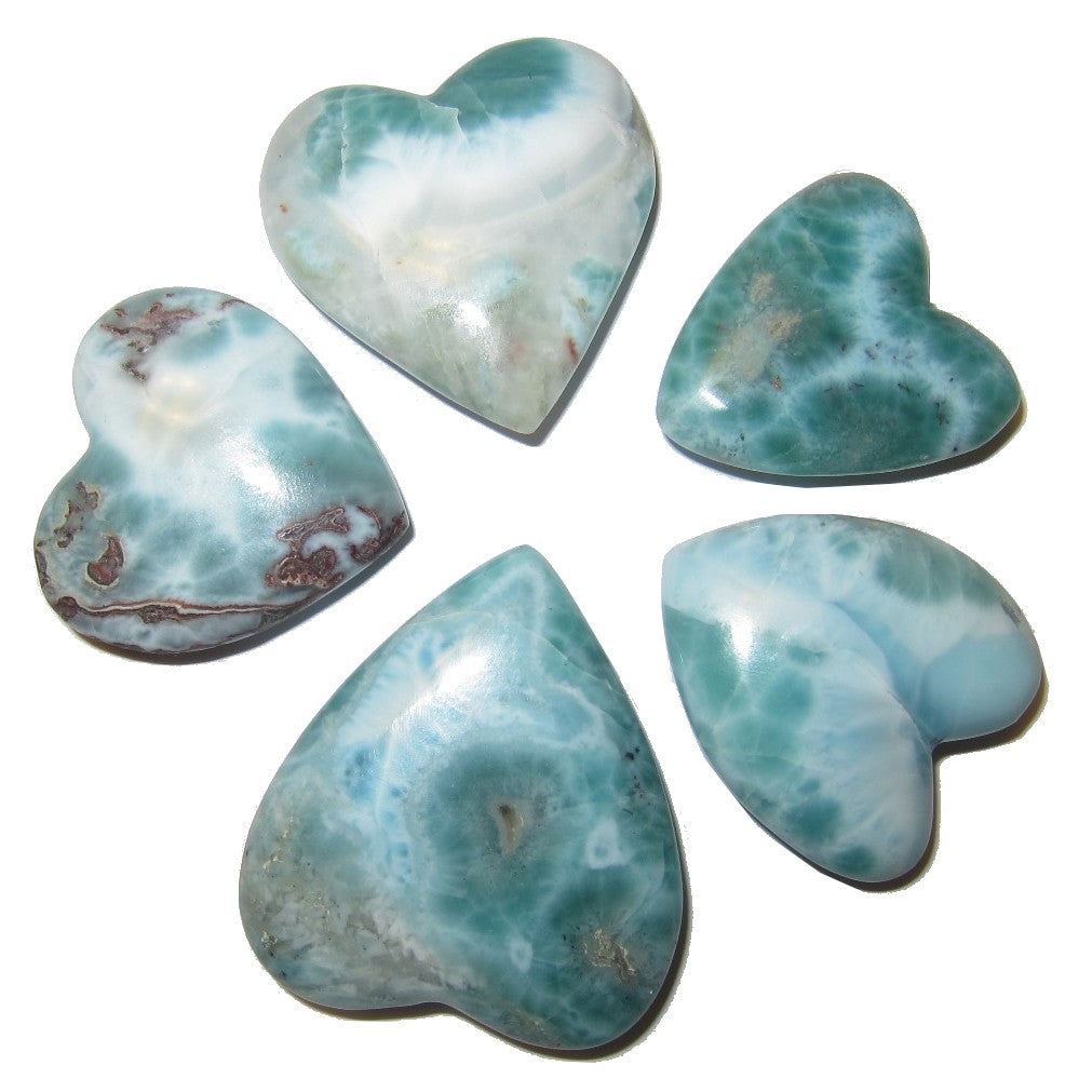 Larimar Herz Ewige Flitterwochen Tropischer Liebesstein
