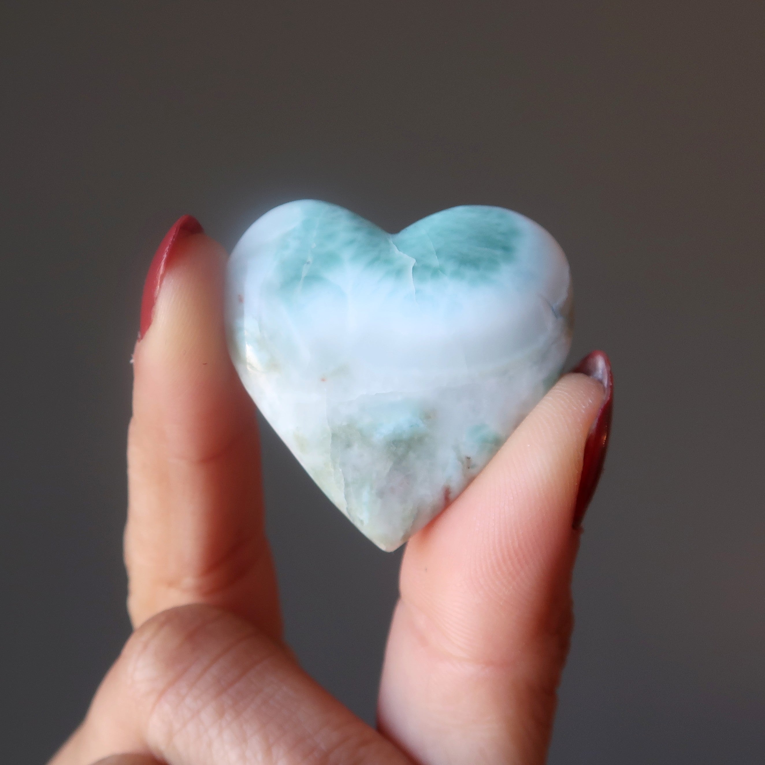Larimar Herz Ewige Flitterwochen Tropischer Liebesstein