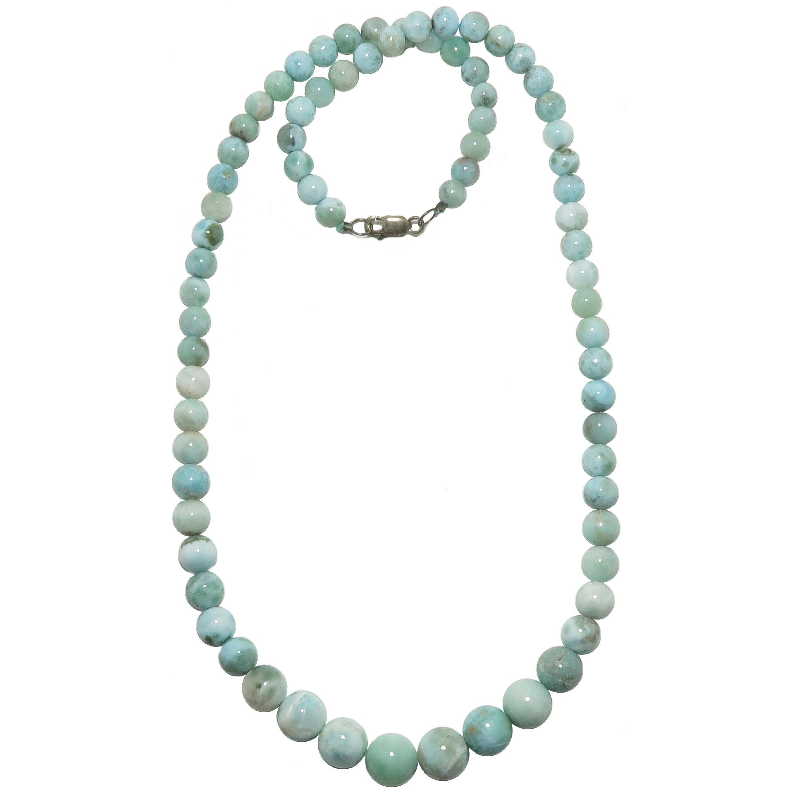 Larimar Necklace Blue Paradise Beads Precious Gem