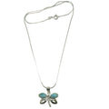 Larimar Necklace Dragonfly Song Blue Sterling Silver