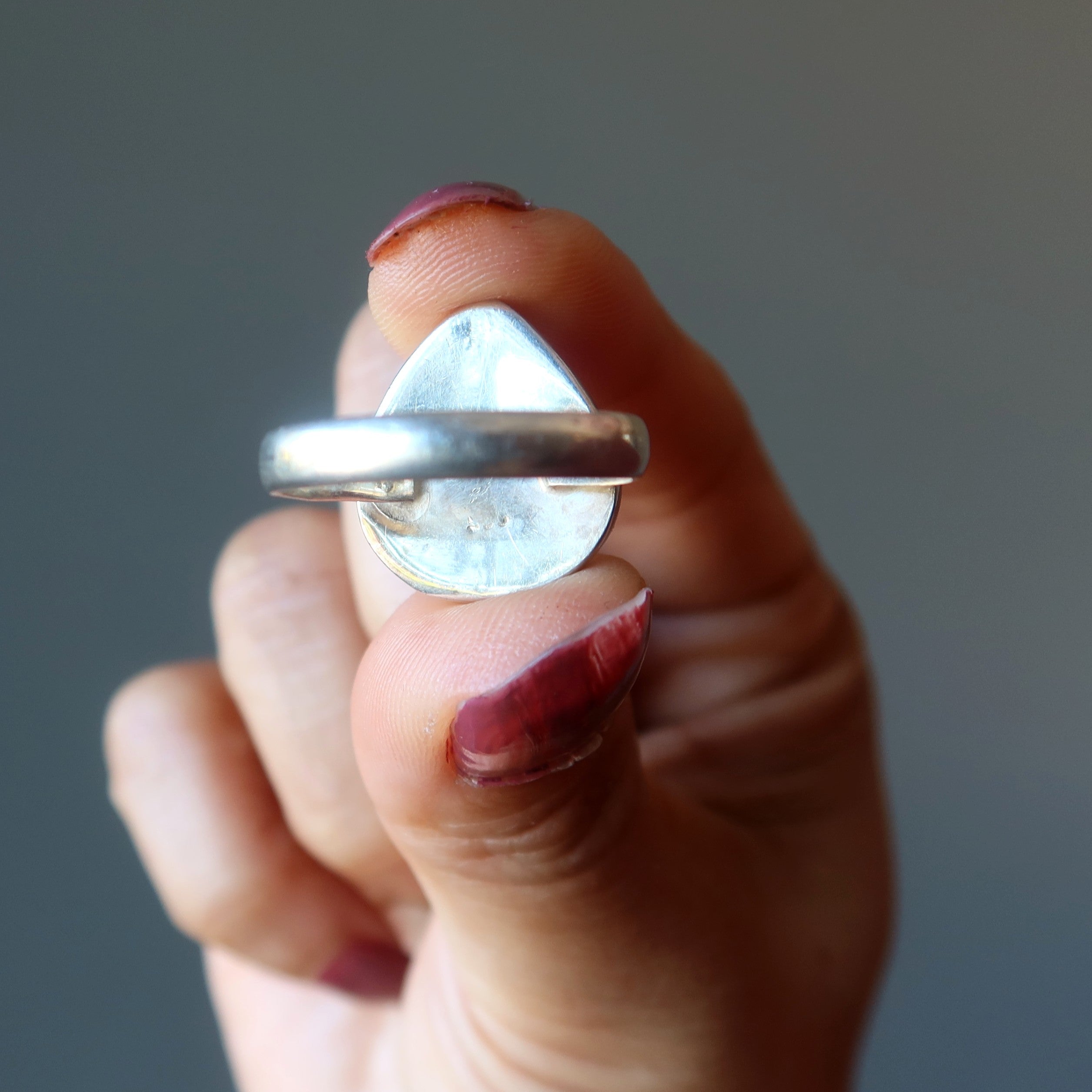Larimar Ring My Dreams Sterling Silver Size 8.75